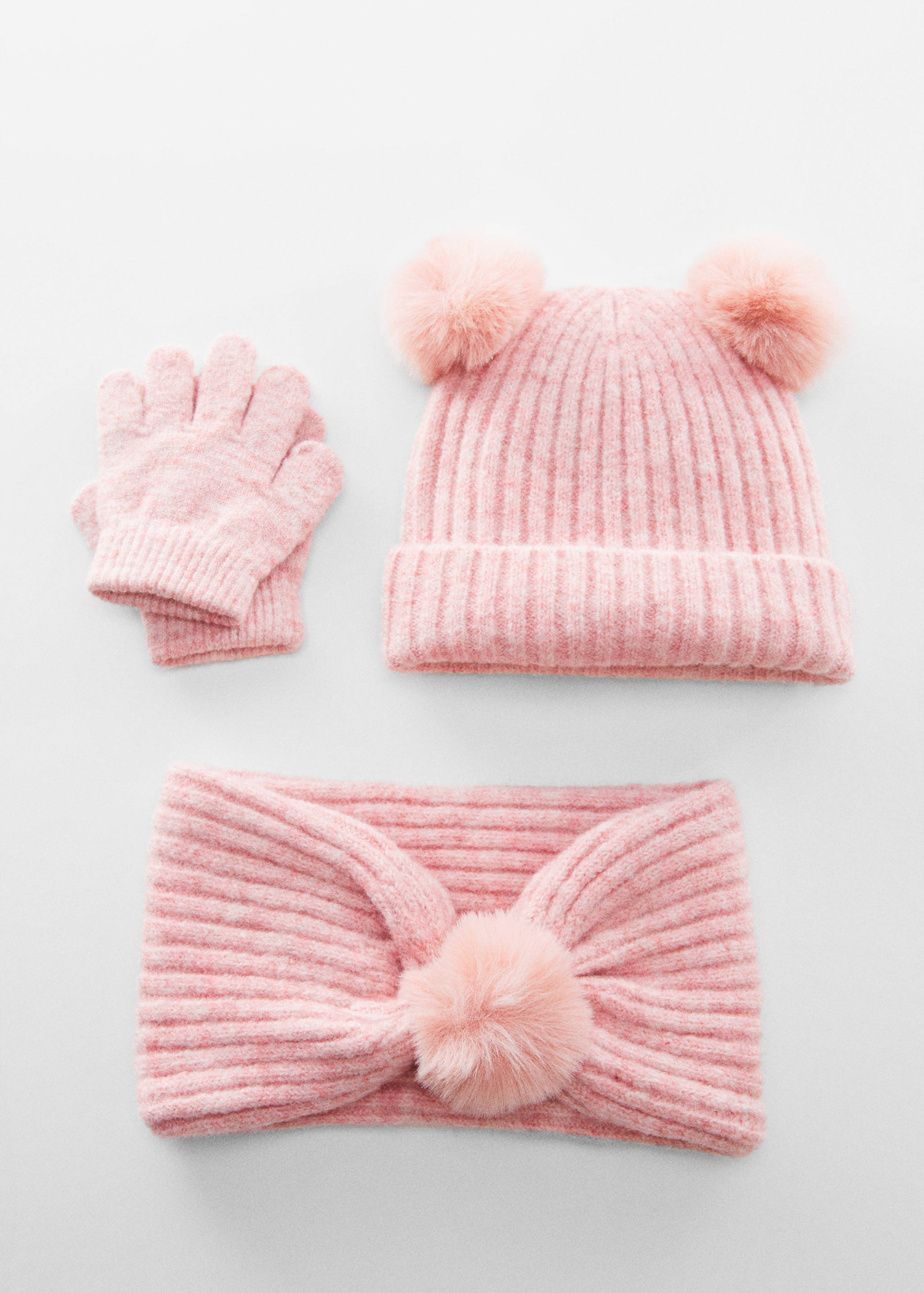 Pom pom cable-knit beanie - Details of the article 4
