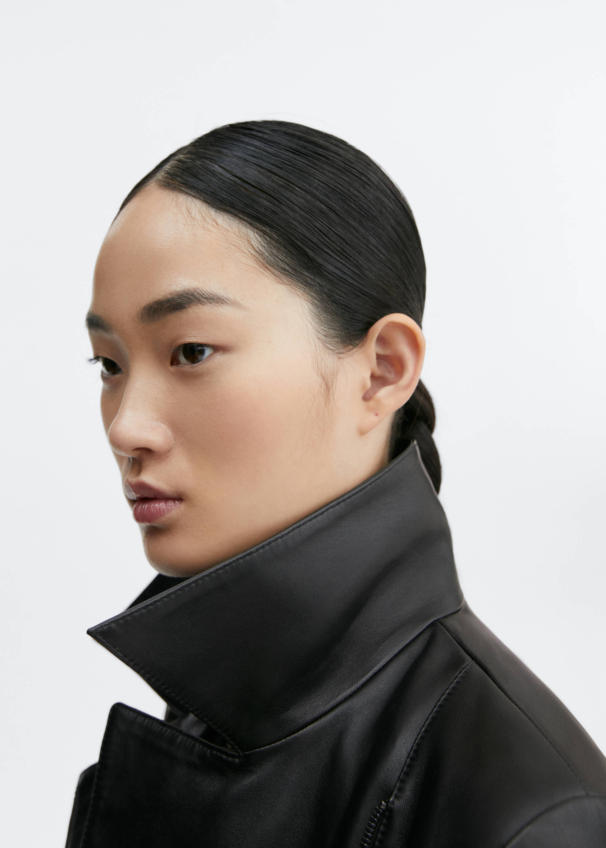 Blouson biker en cuir - Détail de l'article 1