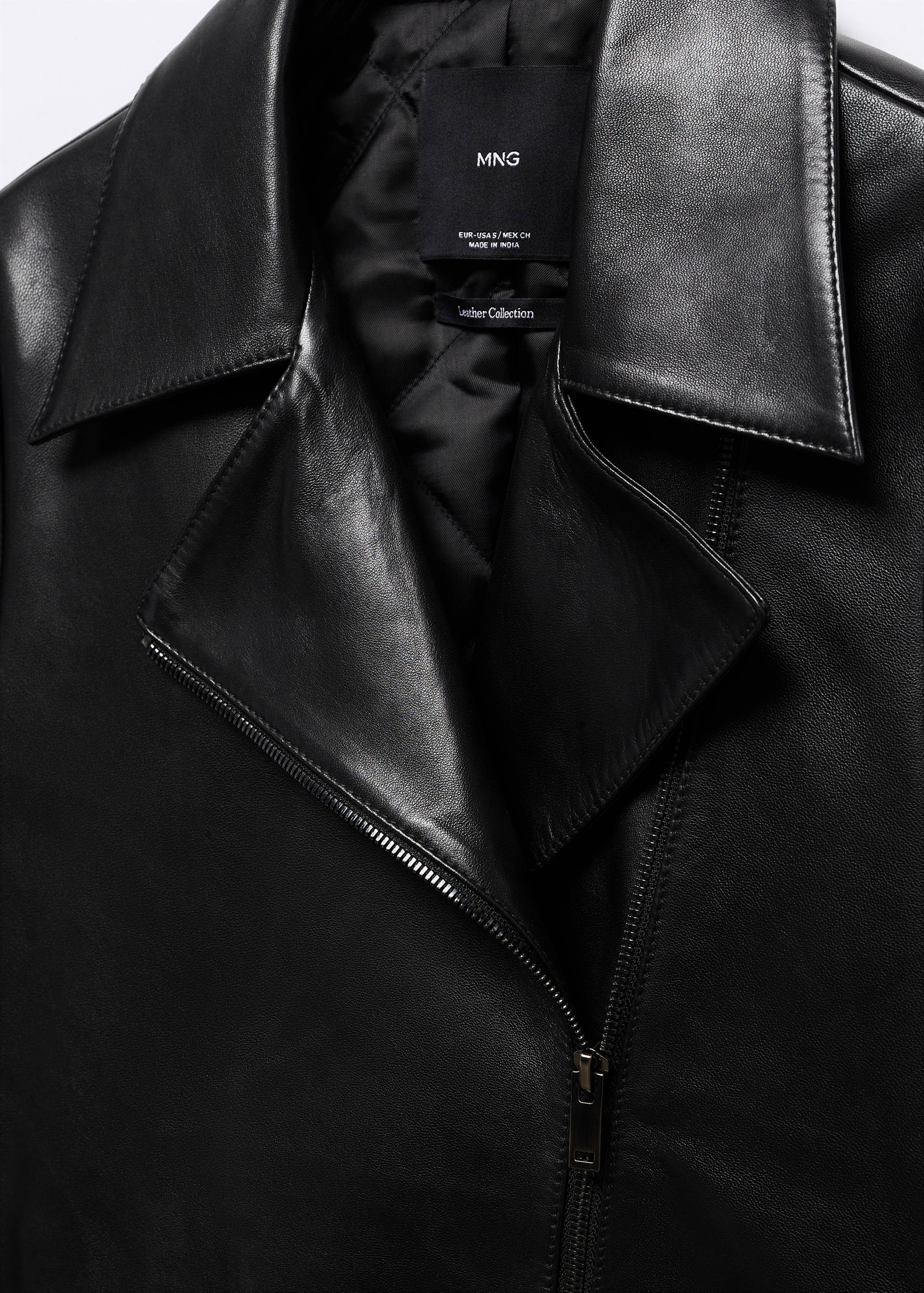 Blouson biker en cuir - Détail de l'article 8