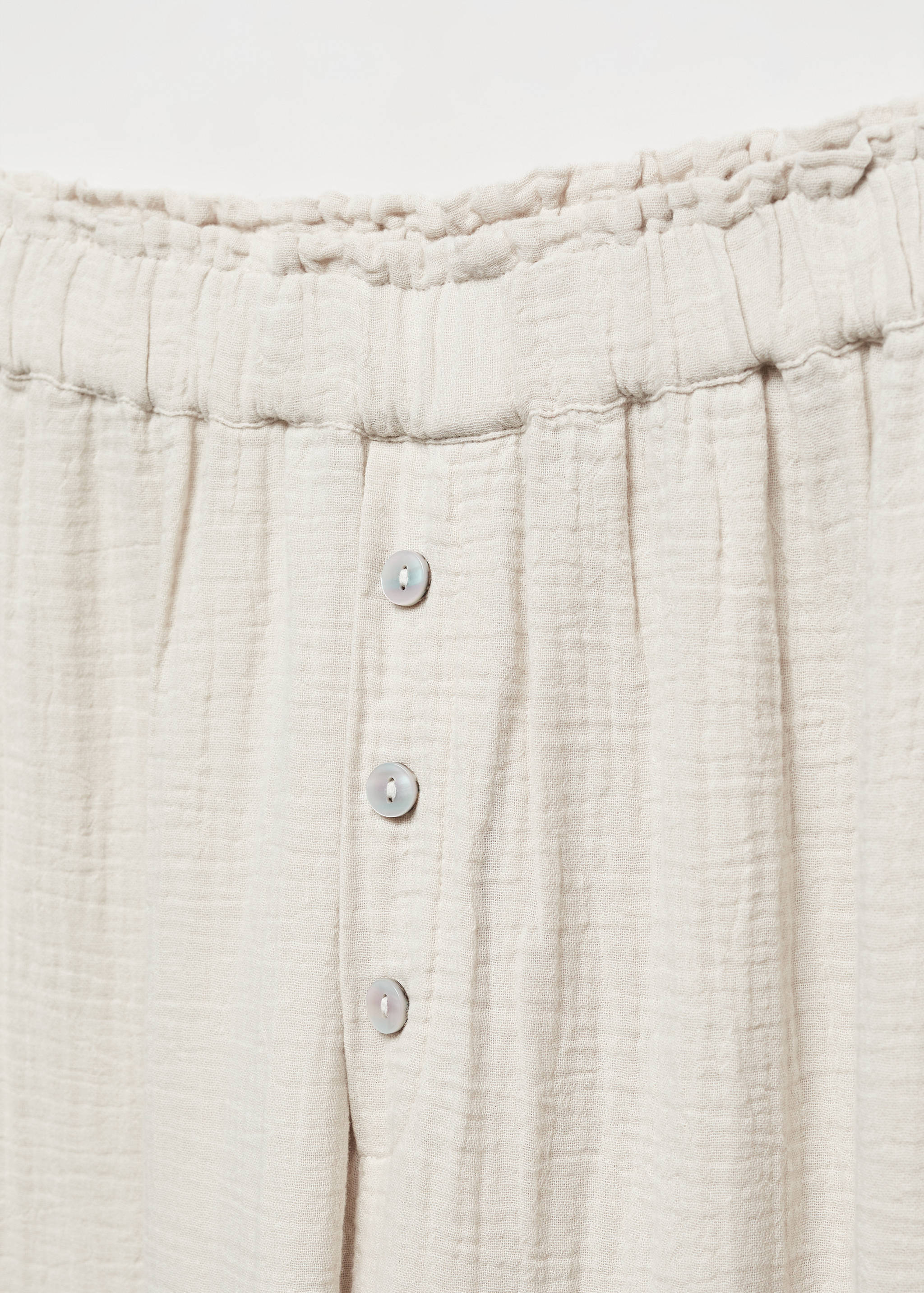 Хлопковые пижамные брюки из шифона - Деталь изделия 0