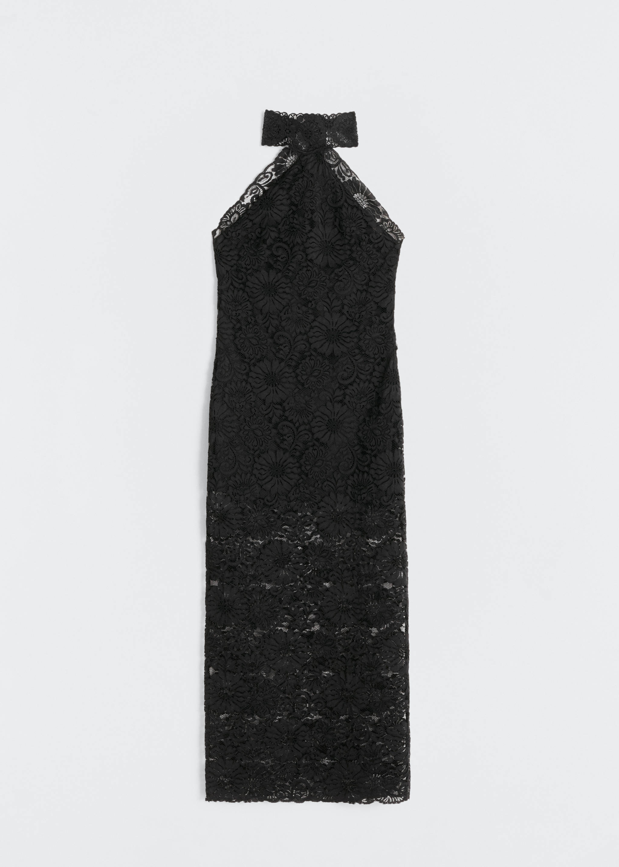 Halter-neck lace dress - Article without model