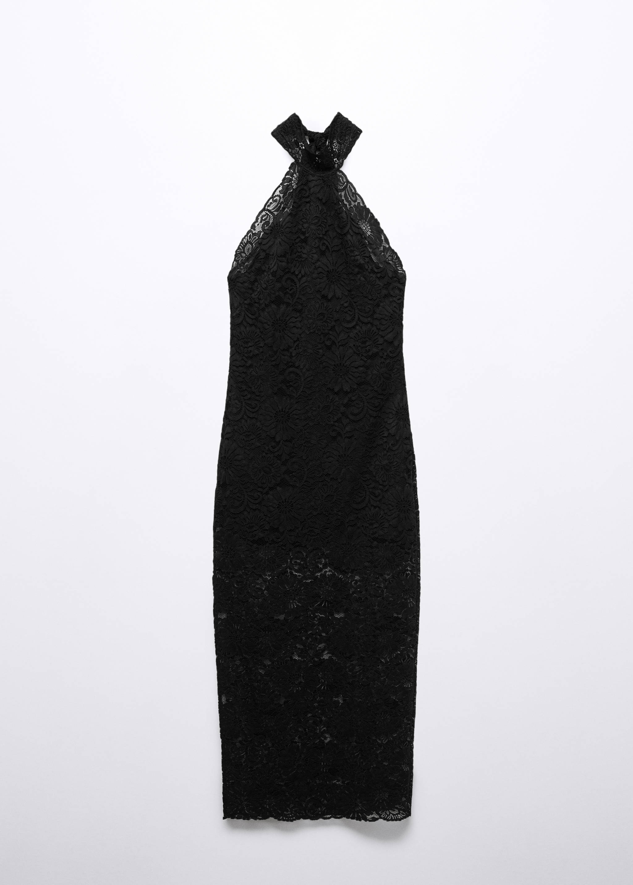 Halter-neck lace dress - Article without model