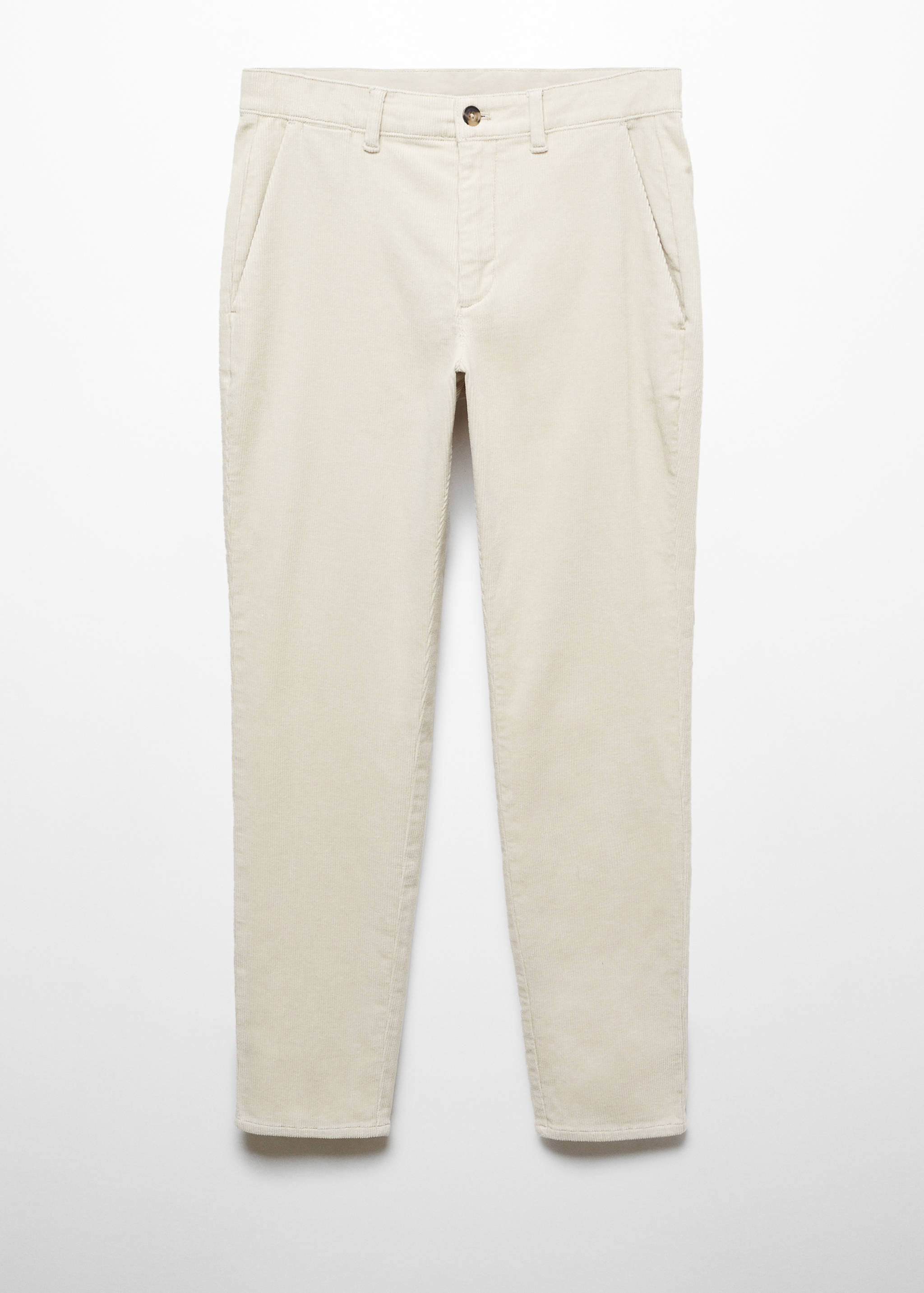 Pantalon velours côtelé slim-fit crop - Article sans modèle