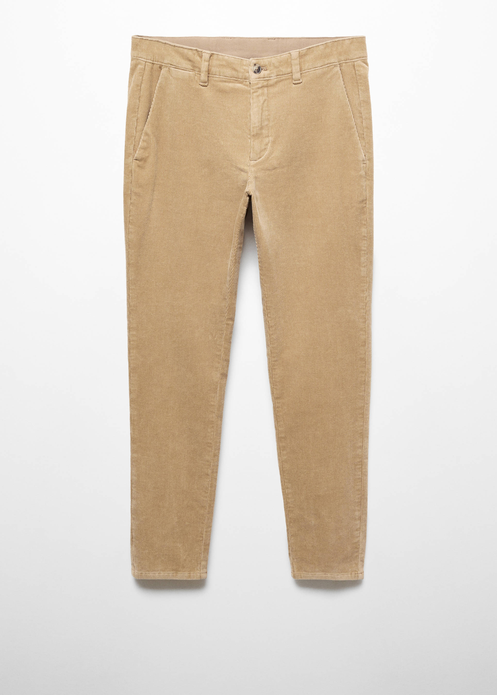 Corduroy slim-fit cropped trousers - Article without model
