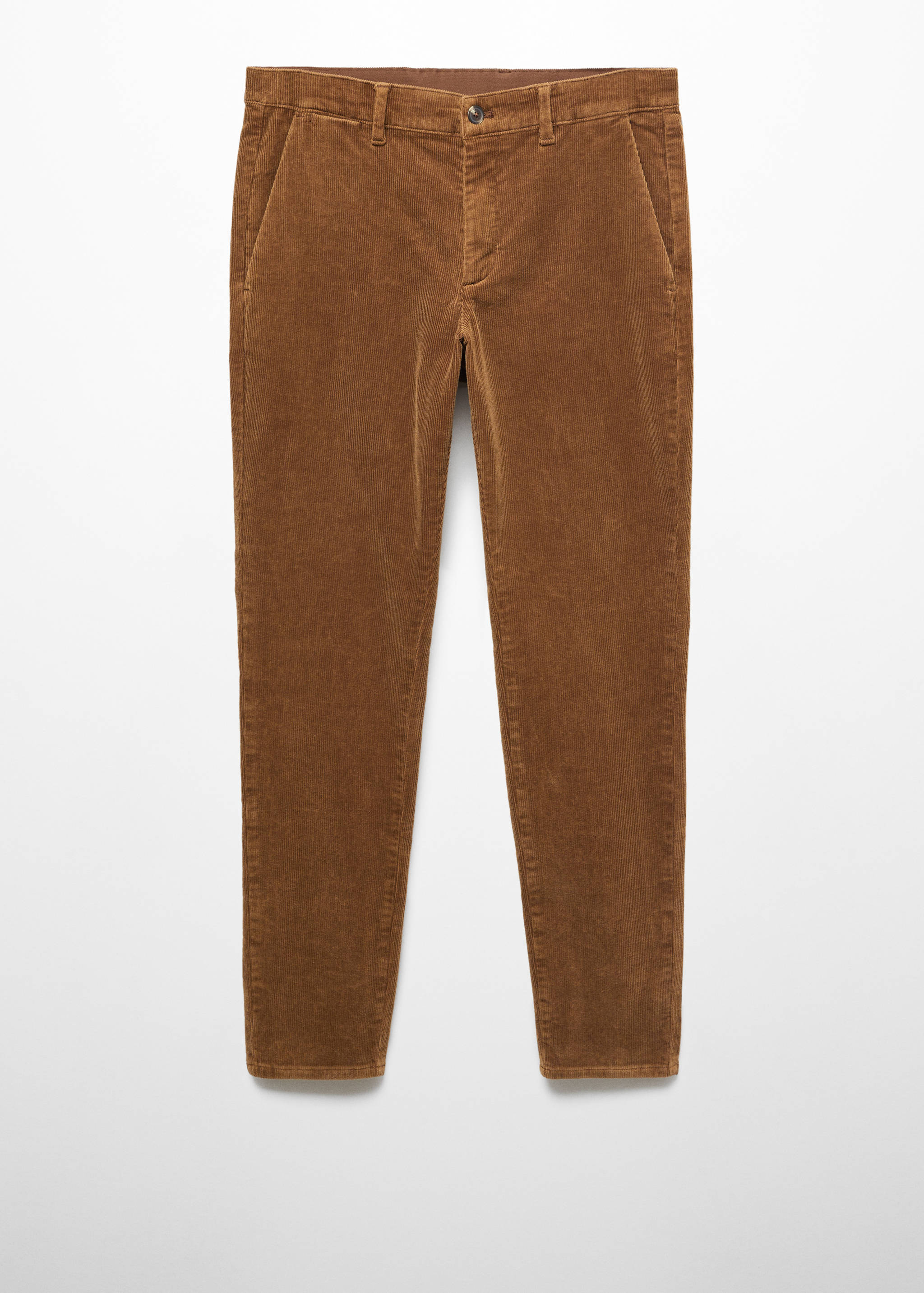 Corduroy slim-fit cropped trousers - Article without model