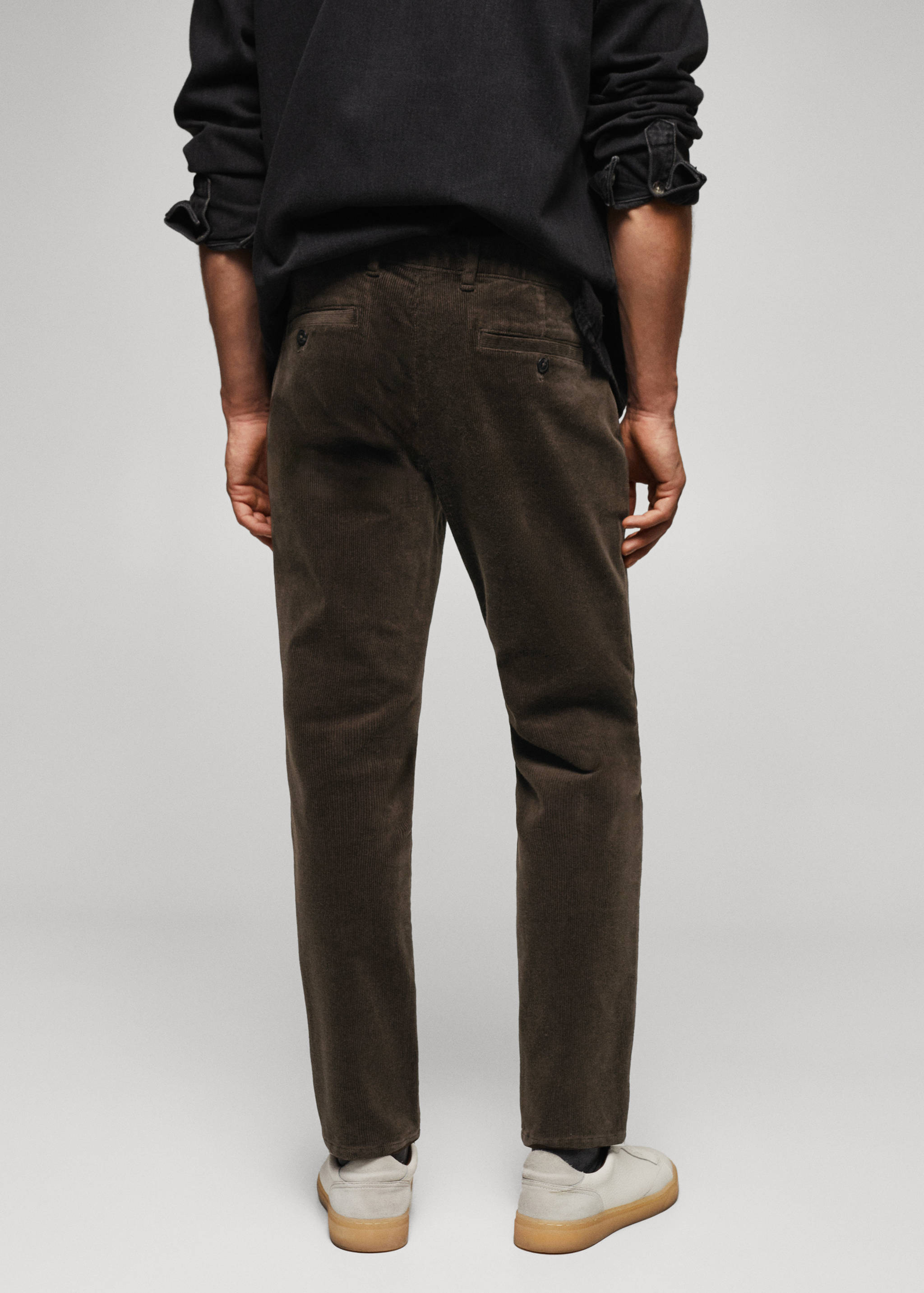 Corduroy slim-fit cropped trousers - Reverse of the article