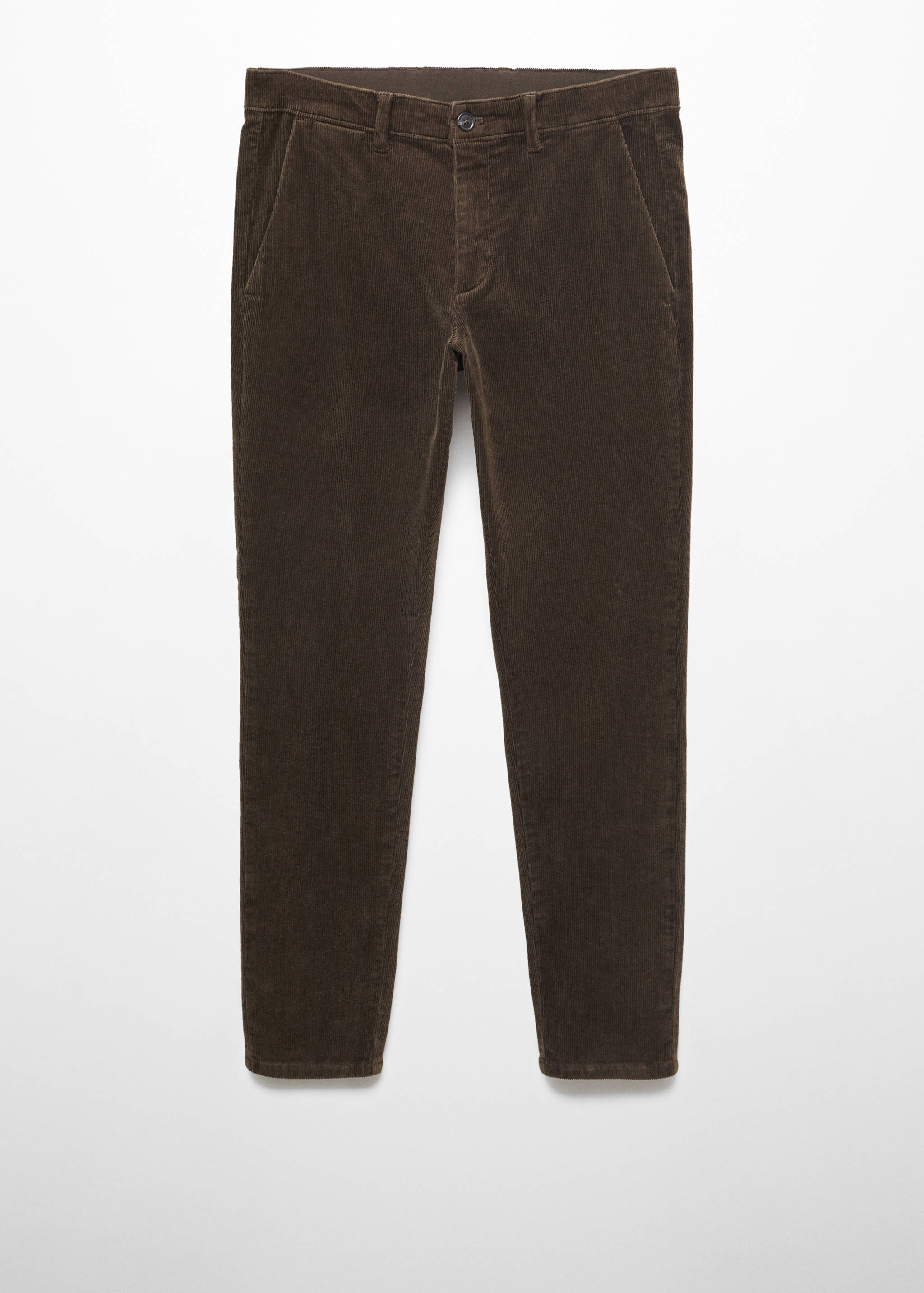 Corduroy slim-fit cropped trousers - Article without model