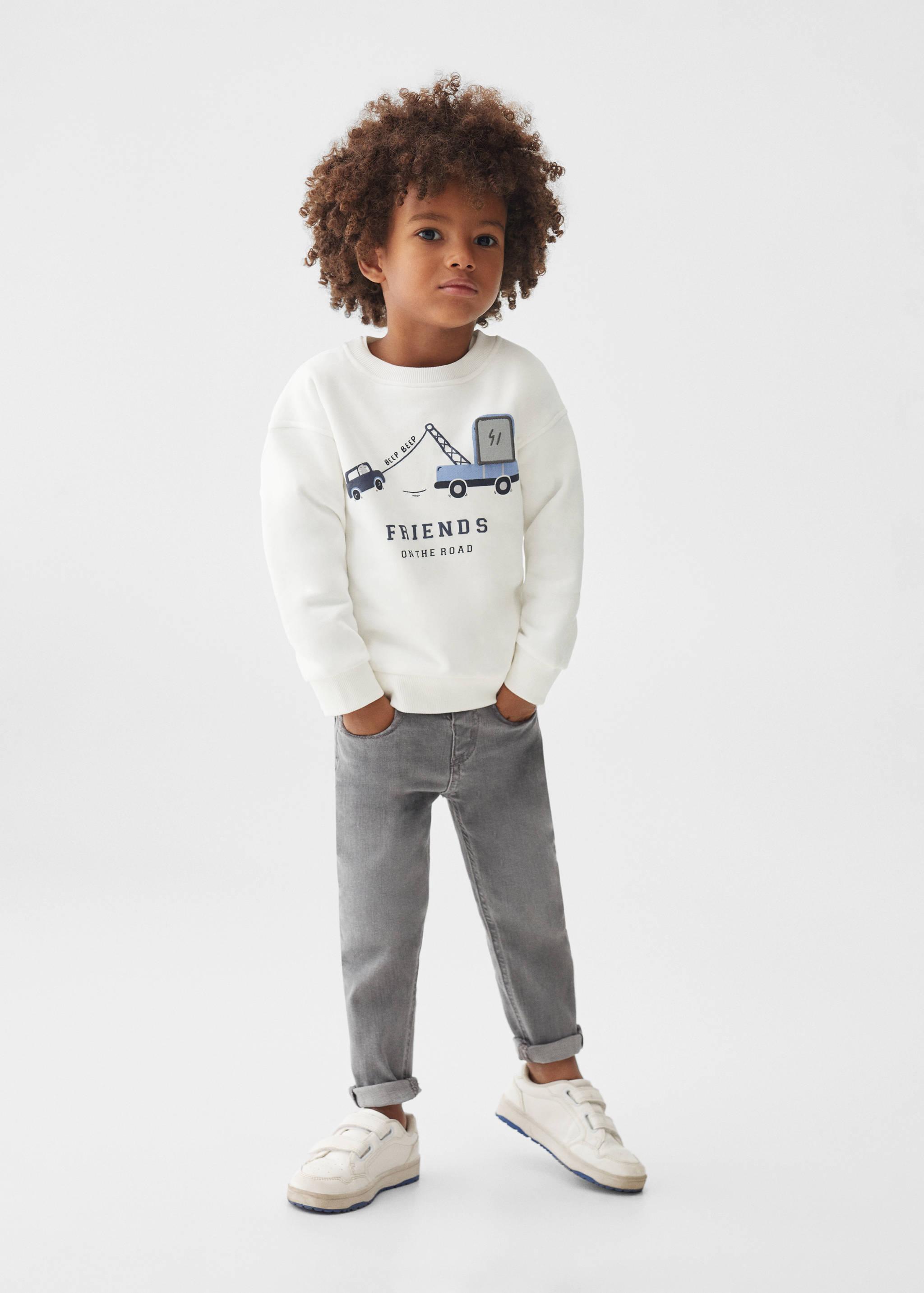 Принтованный свитшот из хлопка - Общий план