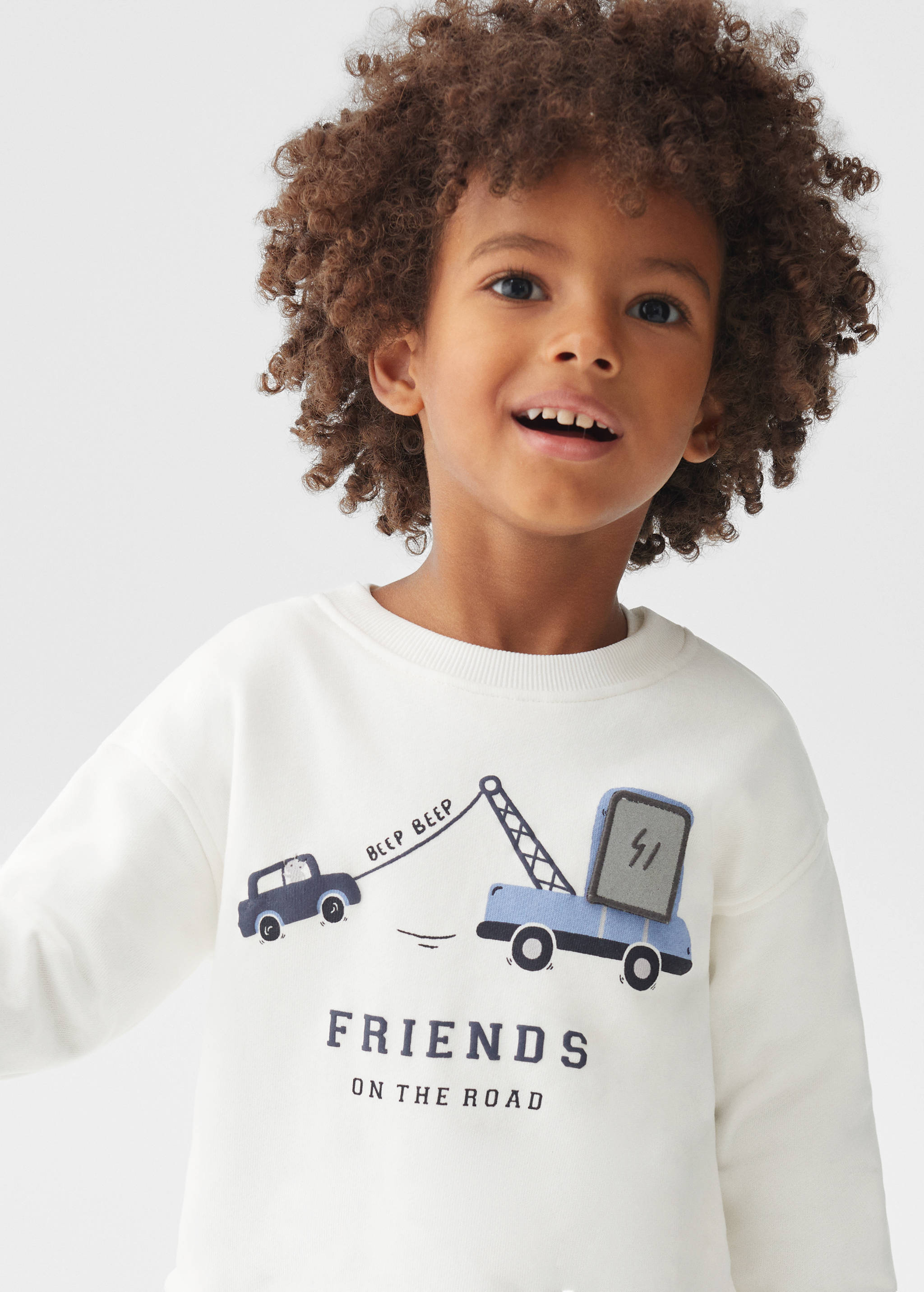 Принтованный свитшот из хлопка - Деталь изделия 1