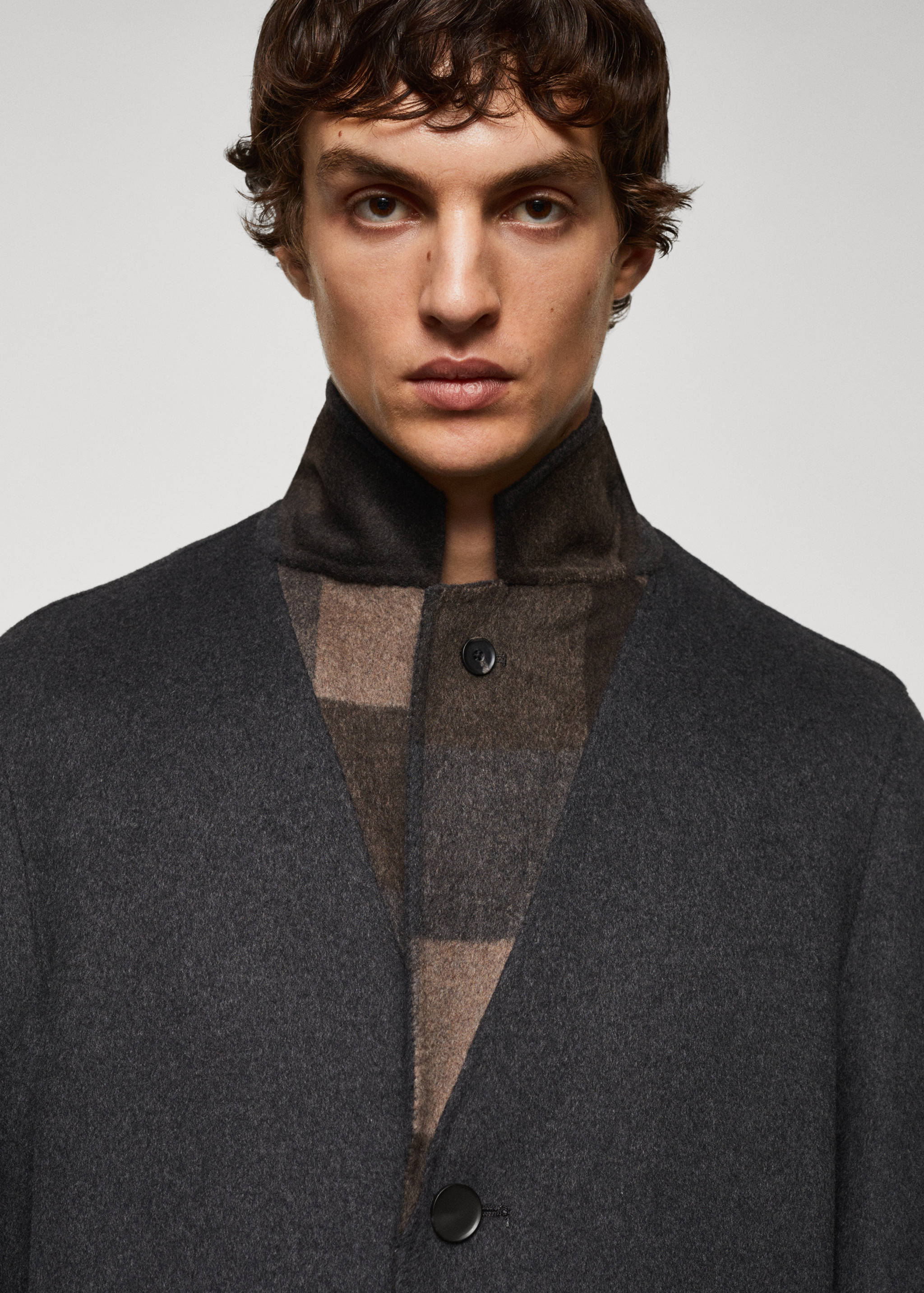 Manteau fait main laine recyclée - Détail de l'article 1