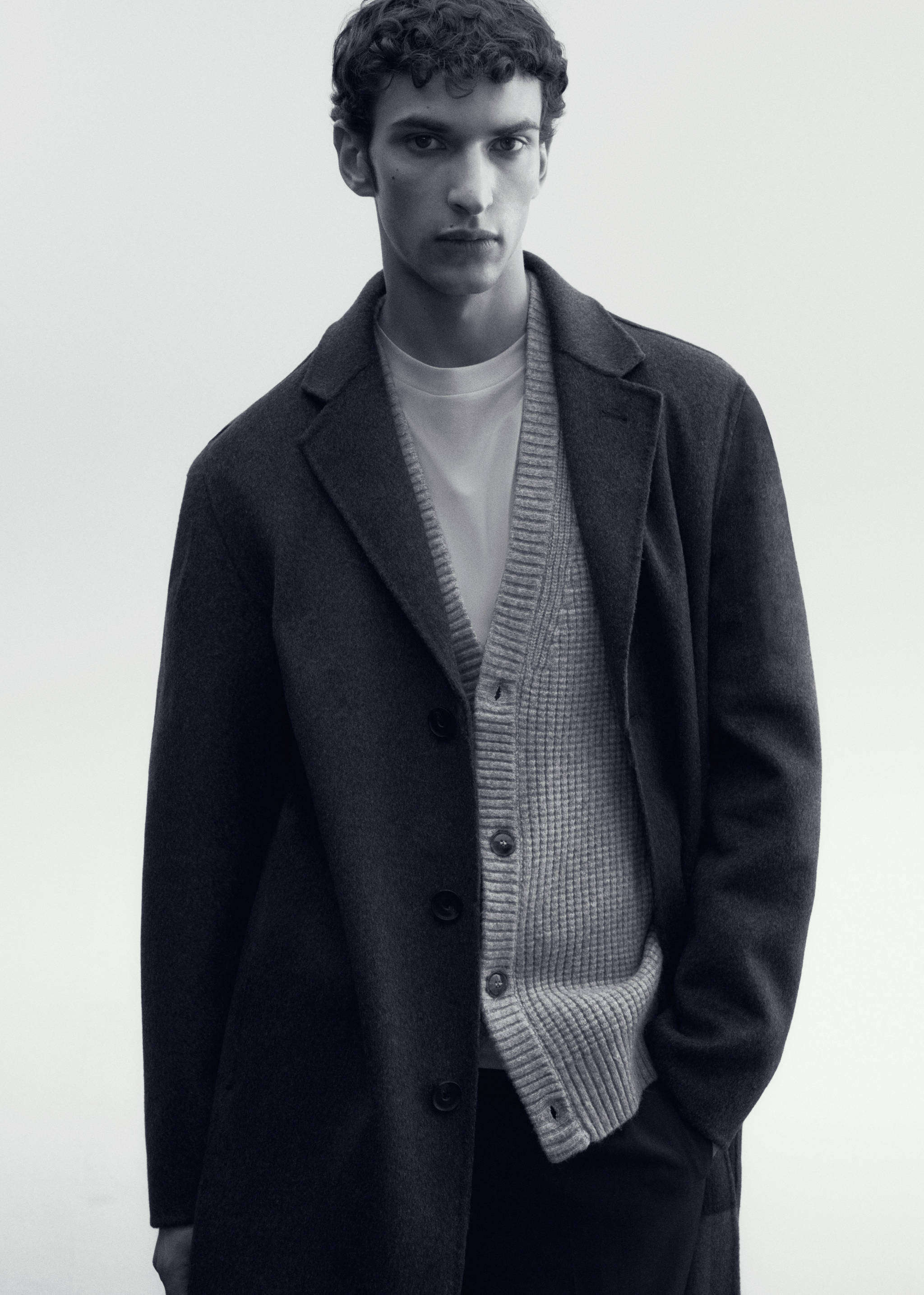 Manteau fait main laine recyclée - Détail de l'article 6