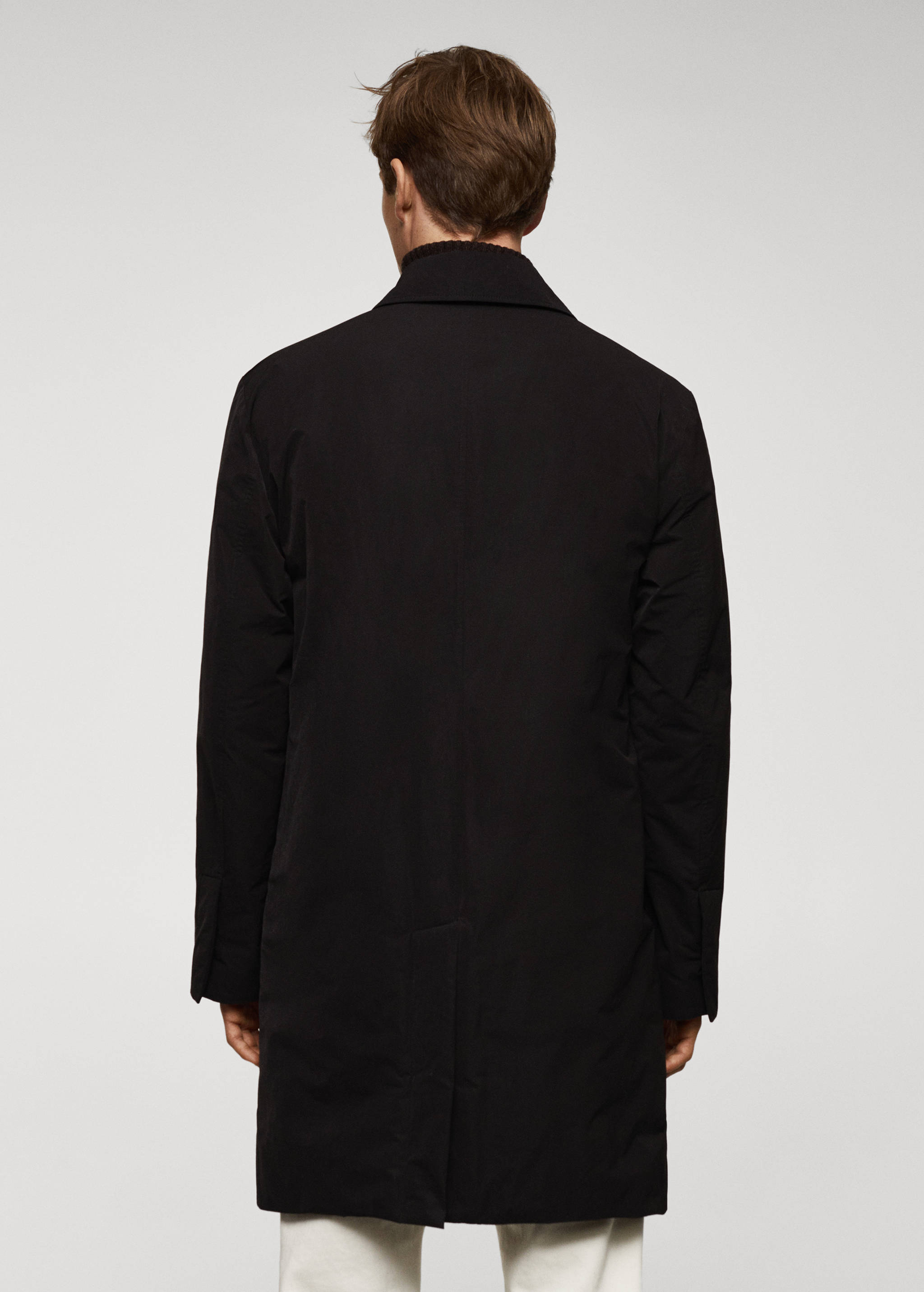 防水绗缝风衣 - null