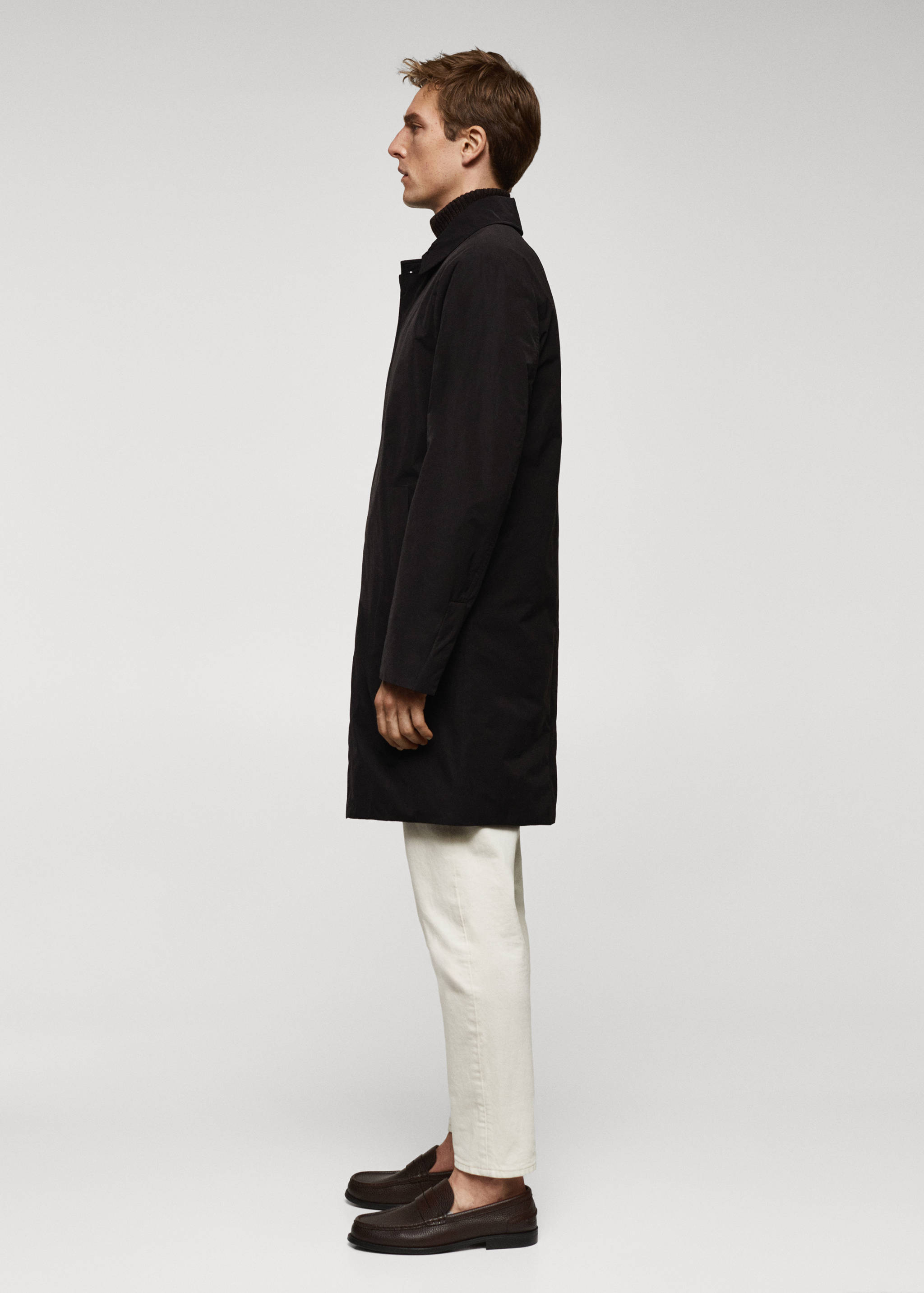 防水绗缝风衣 - null