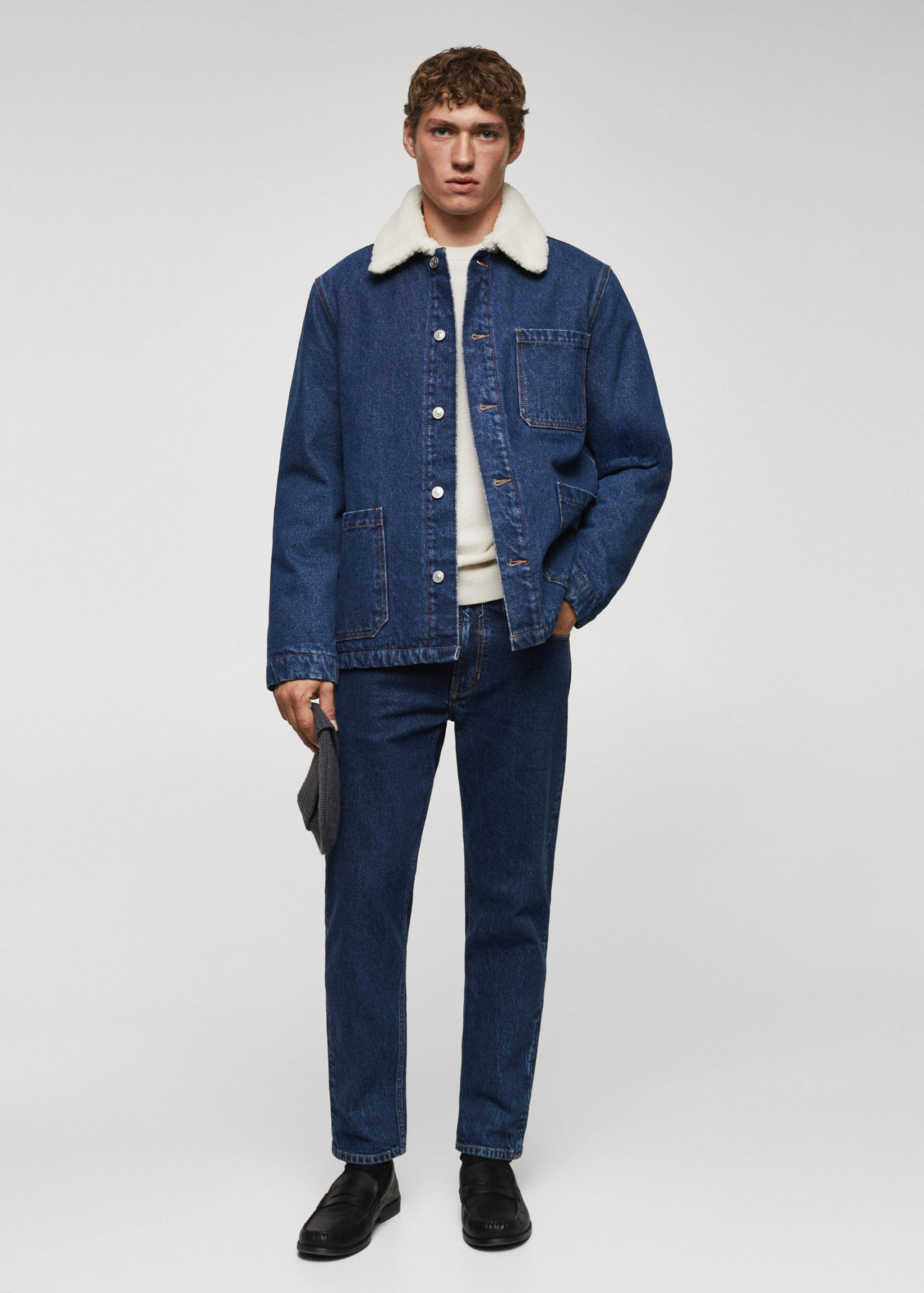 羊皮牛仔夹克 - null