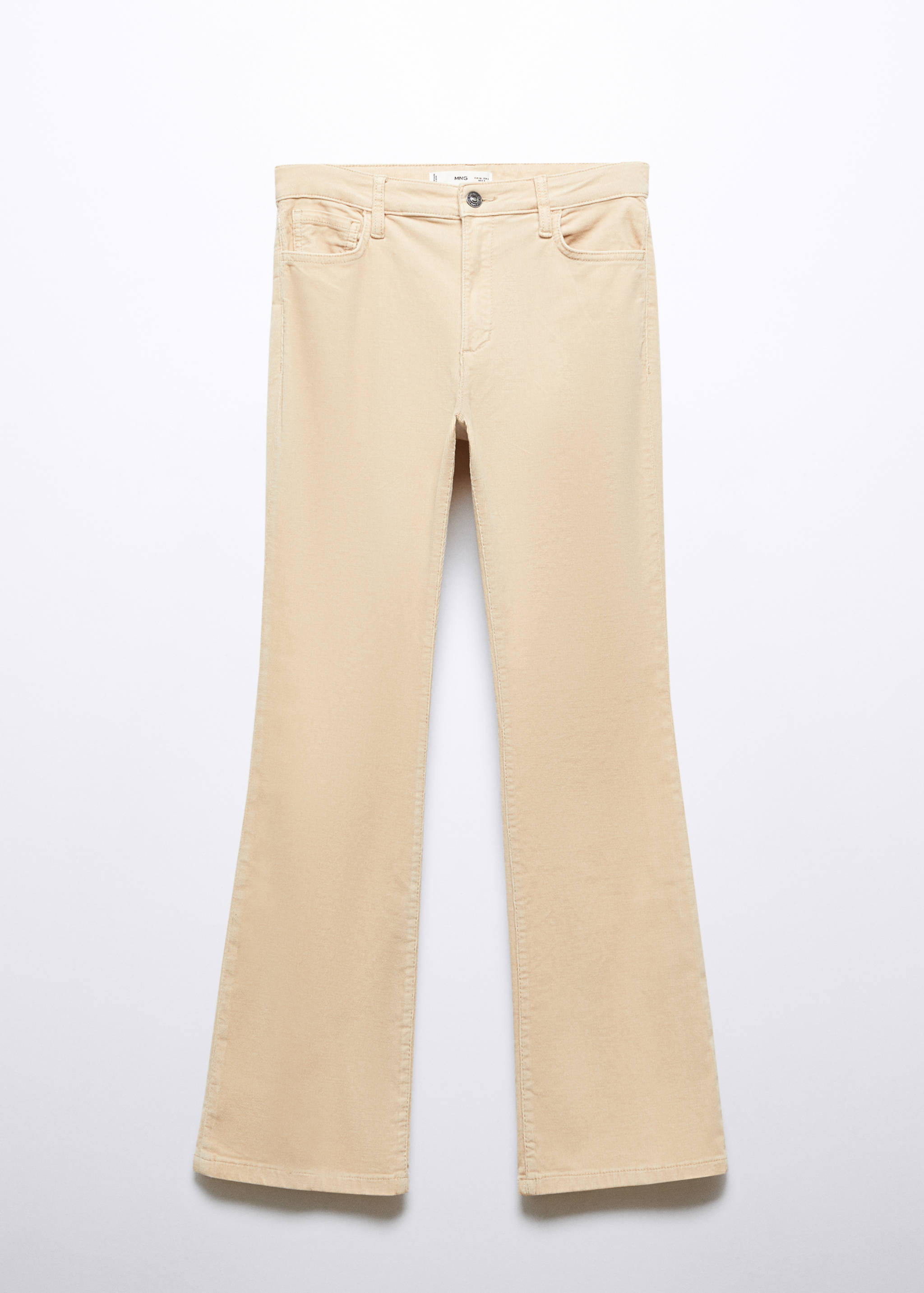 Flared cropped corduroy jeans - Article without model