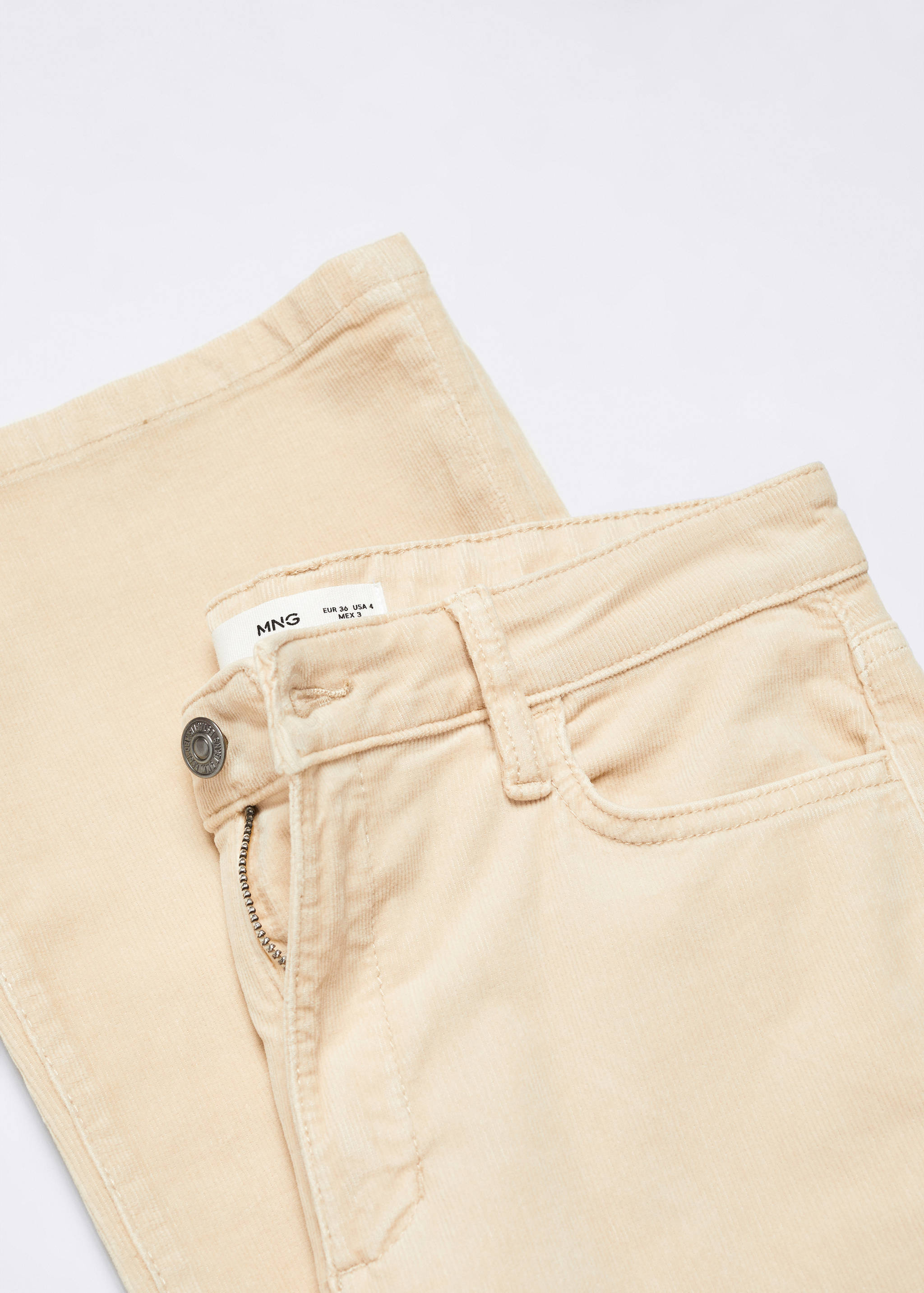 Flared cropped corduroy jeans - Details of the article 8
