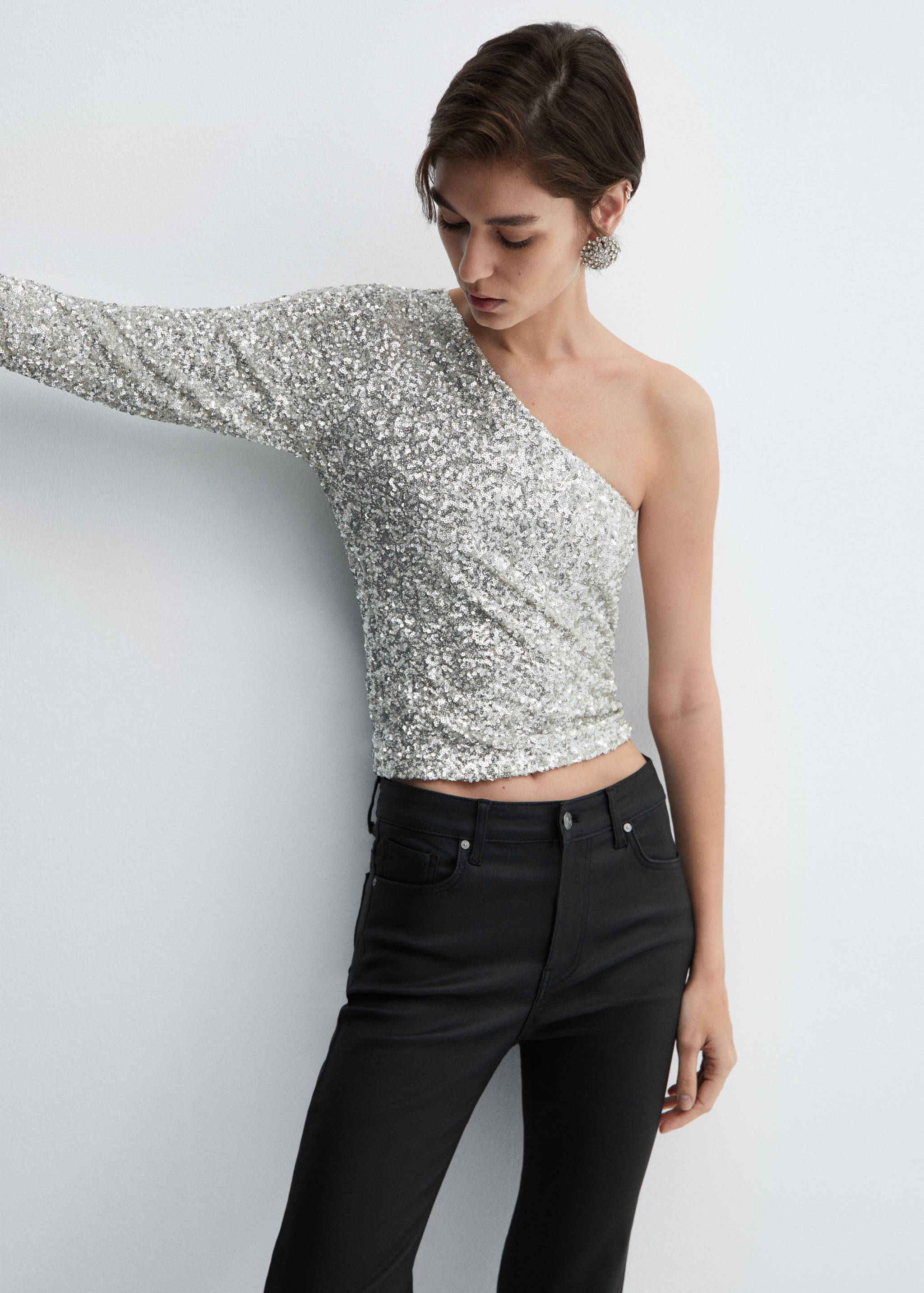 Sienna waxed flared cropped jeans - Details of the article 2