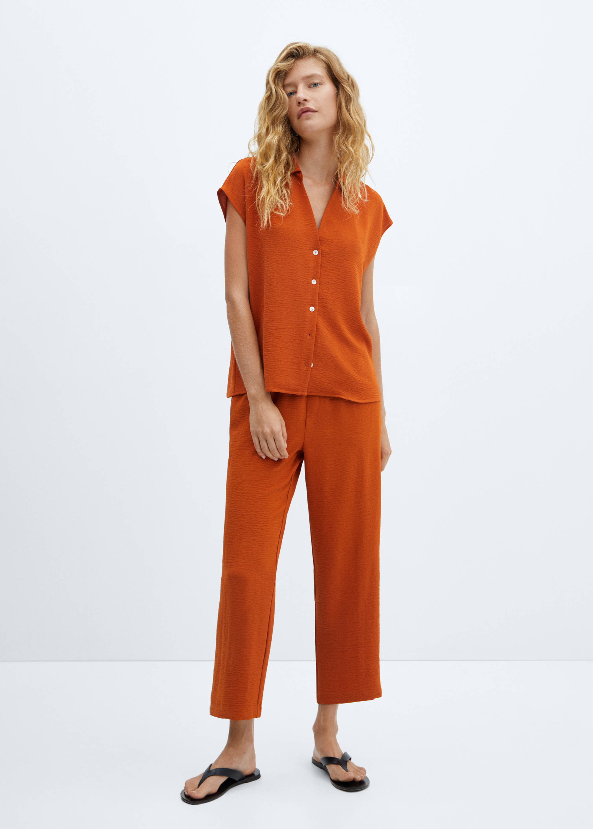 Flowy jogger trousers - General plane