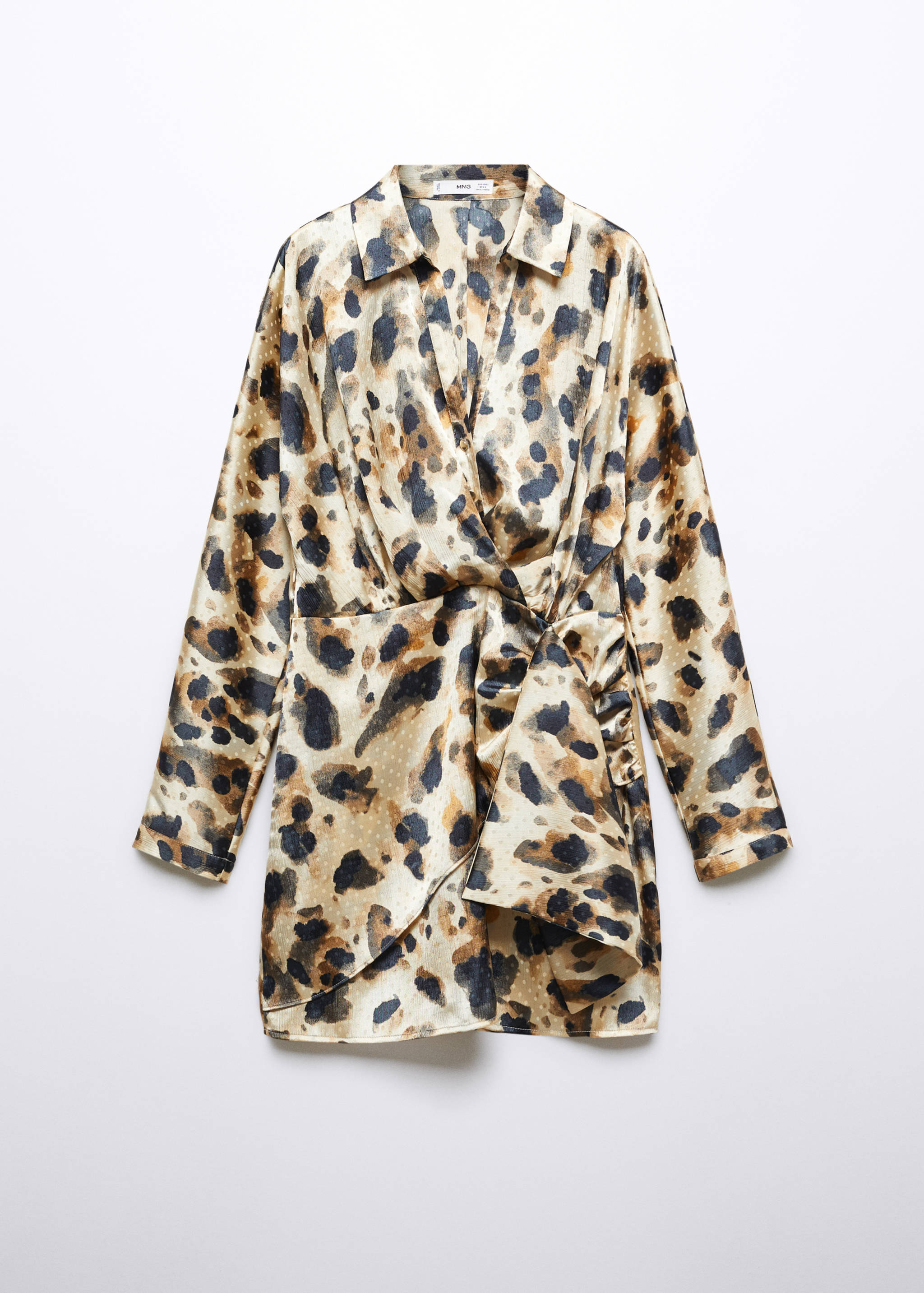 Vestido satinado leopardo - Artículo sin modelo