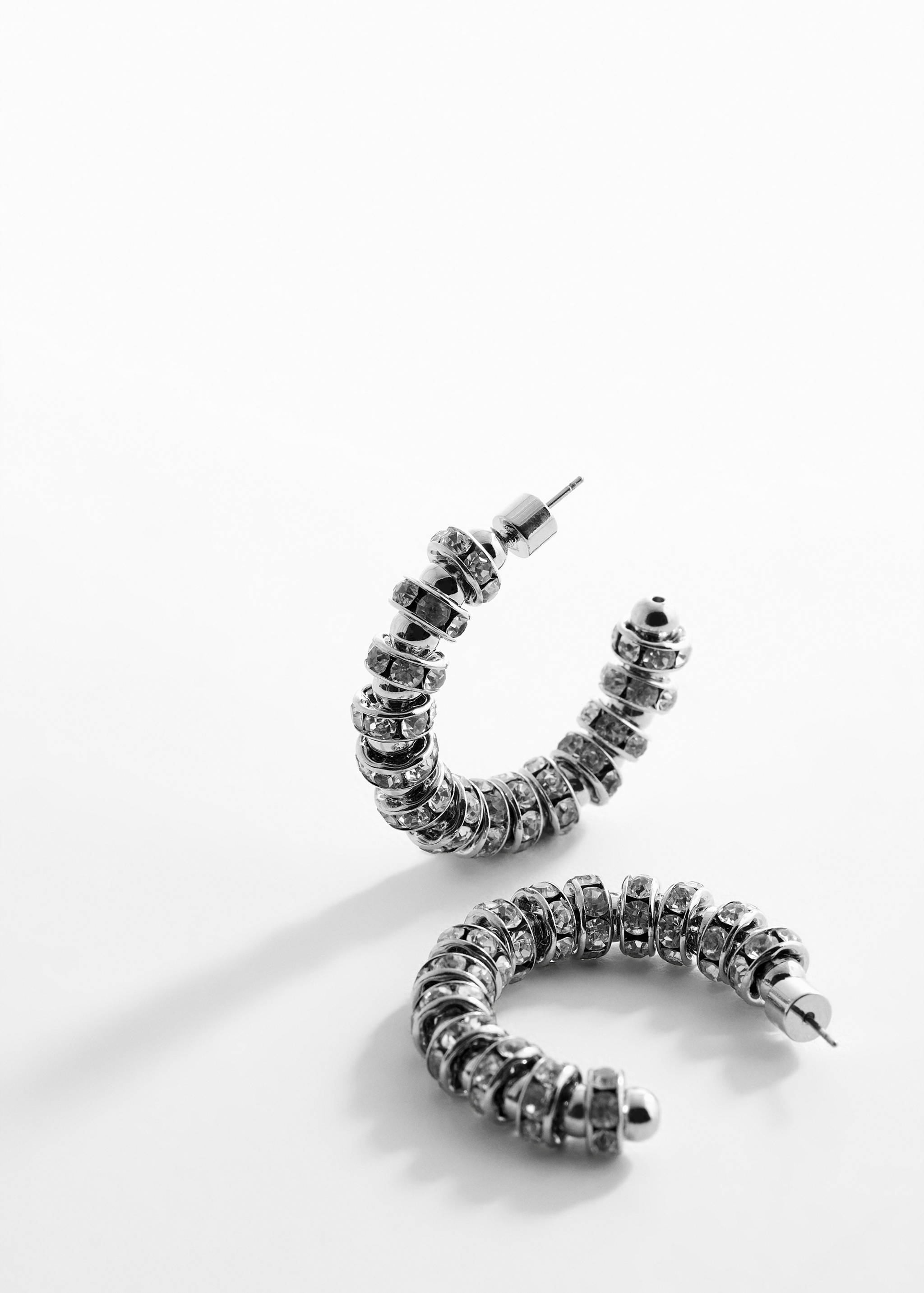 Hoops crystal earrings - Medium plane