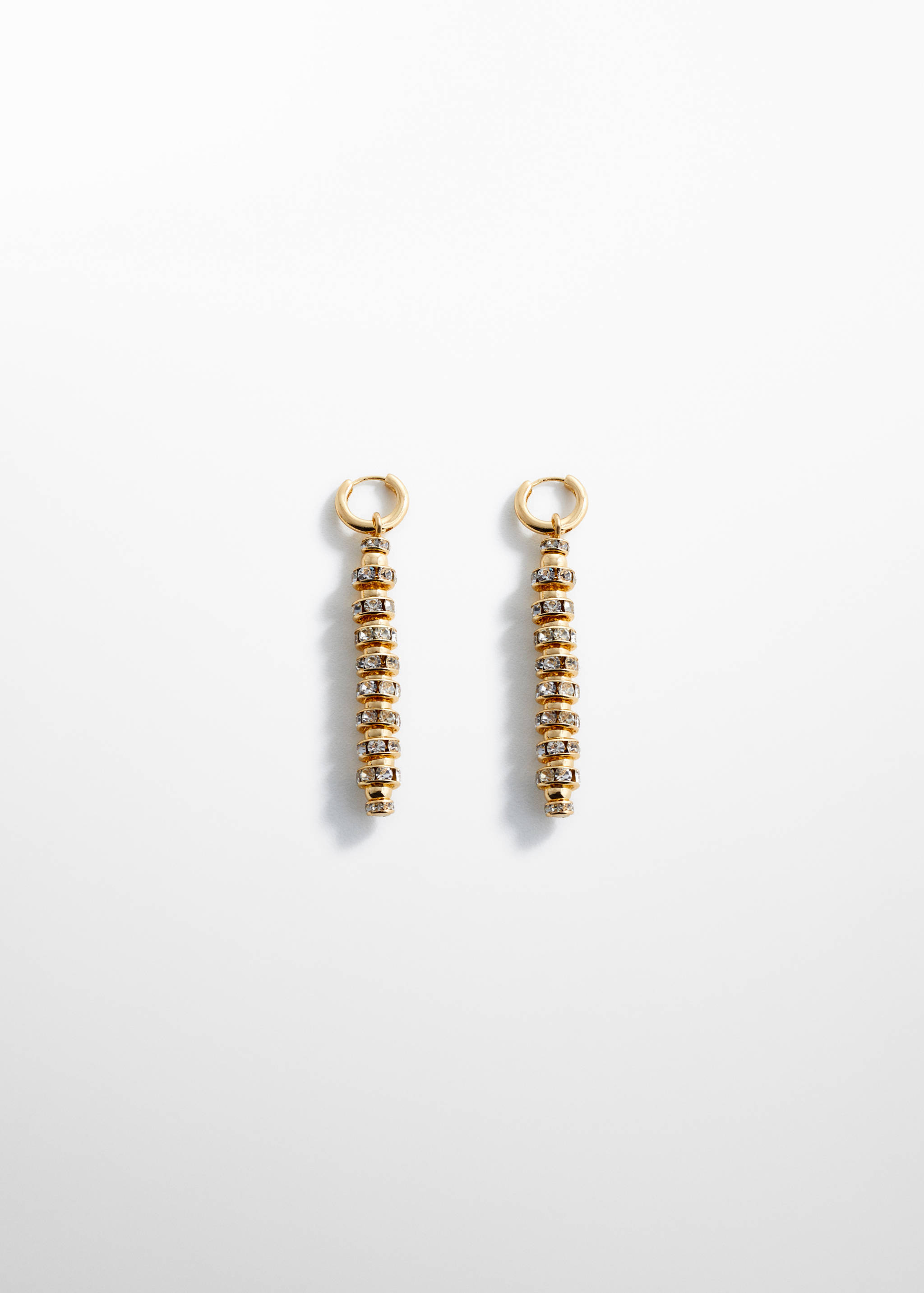 Boucles d’oreilles avec un pendentif en cristaux - Article sans modèle