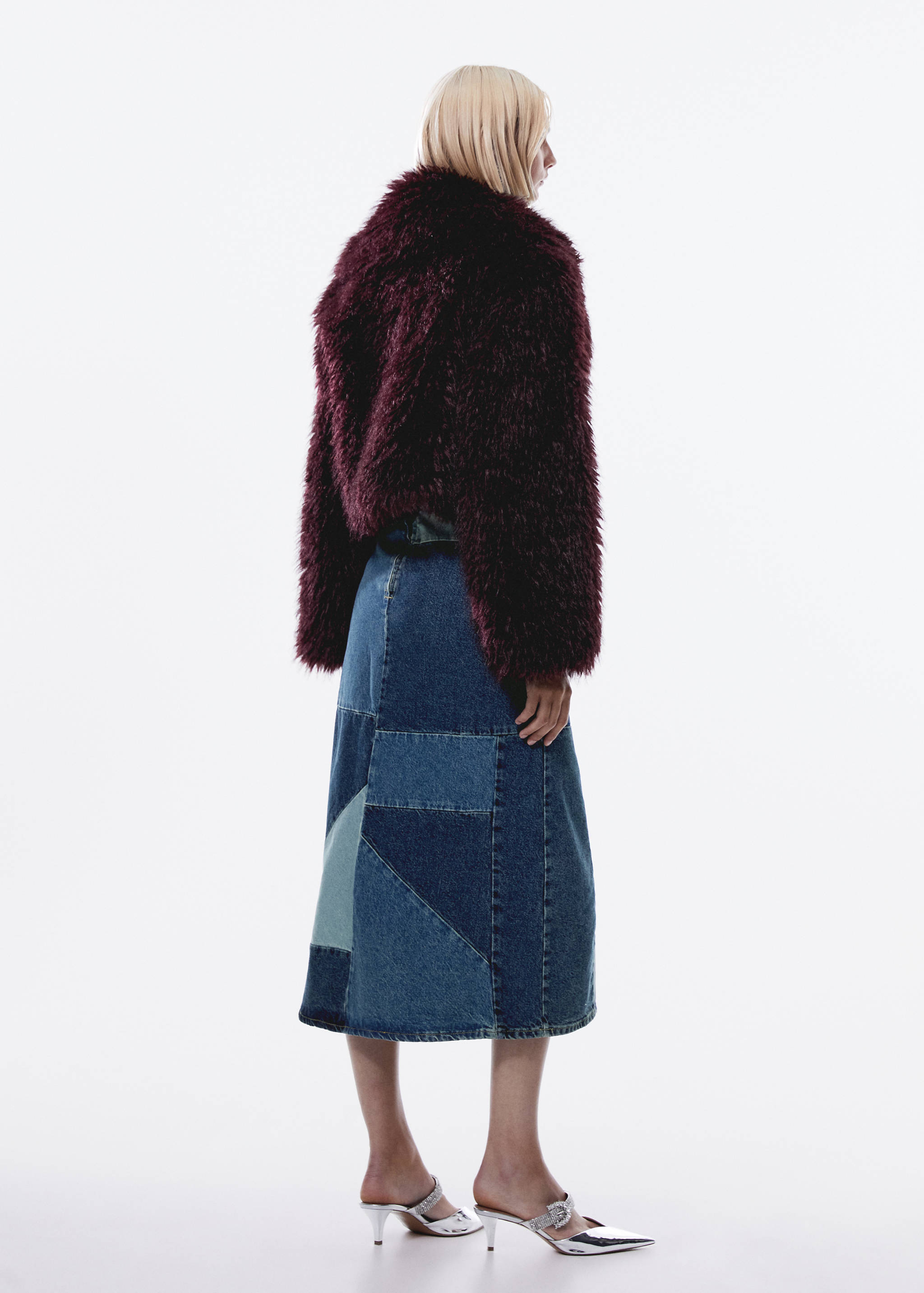 Короткая куртка с мехом - Обратная сторона изделия