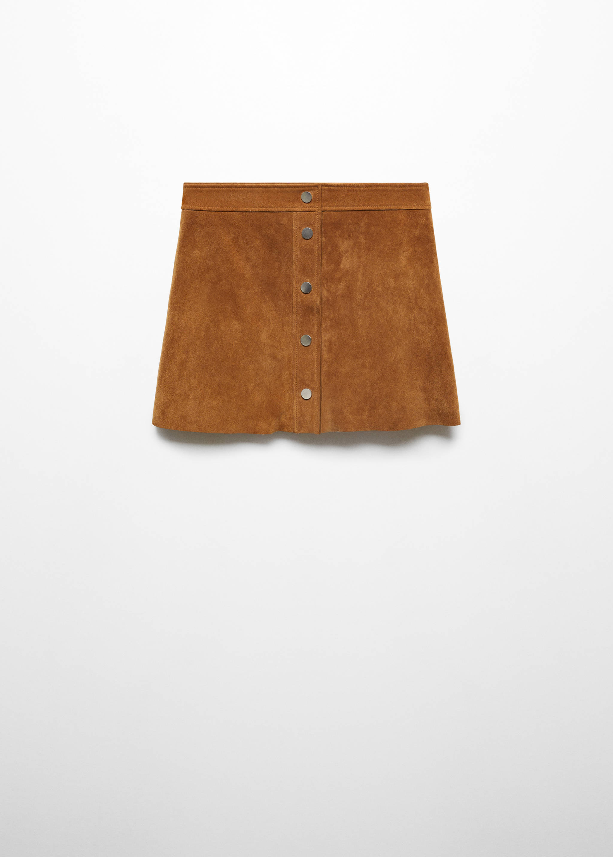 Leren rok met knopen - Artikel zonder model