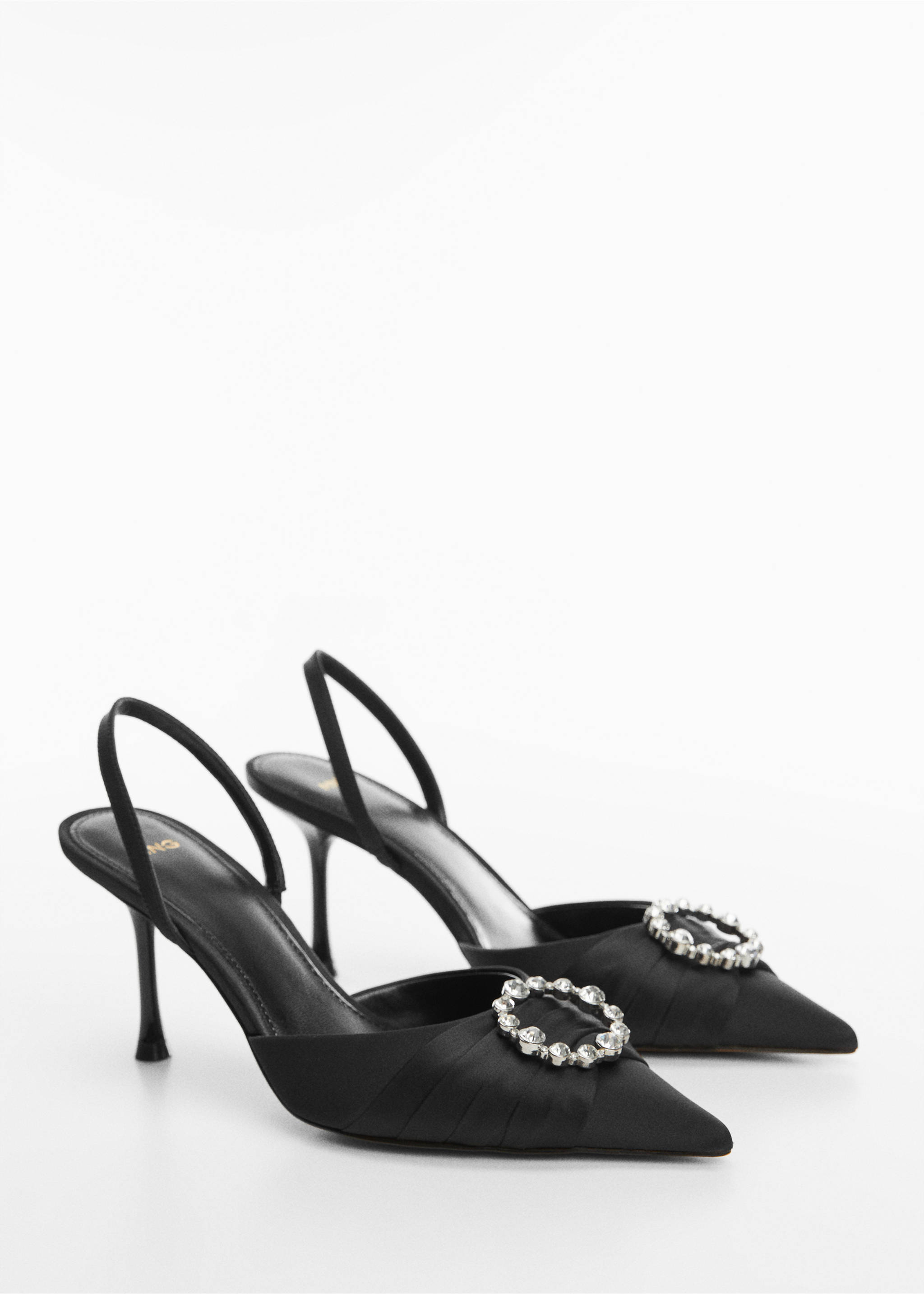 Jewel-heel shoes - Medium plane, Black. Ref: 57047903-00.