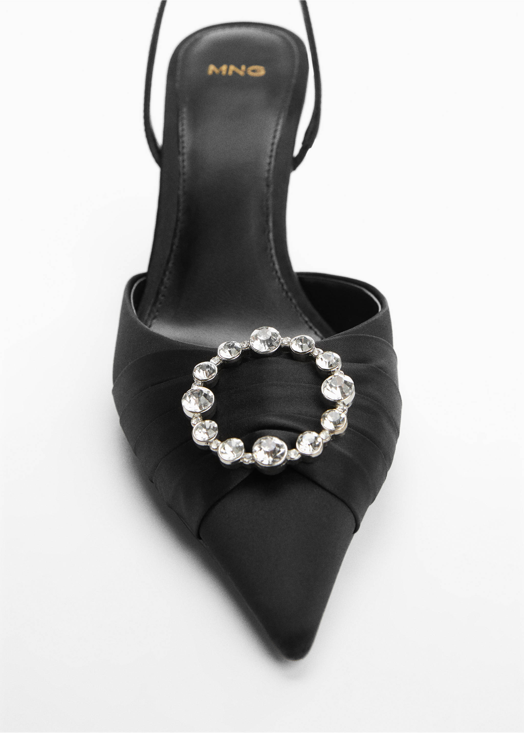 Jewel-heel shoes - Details of the article 2, Black. Ref: 57047903-00.