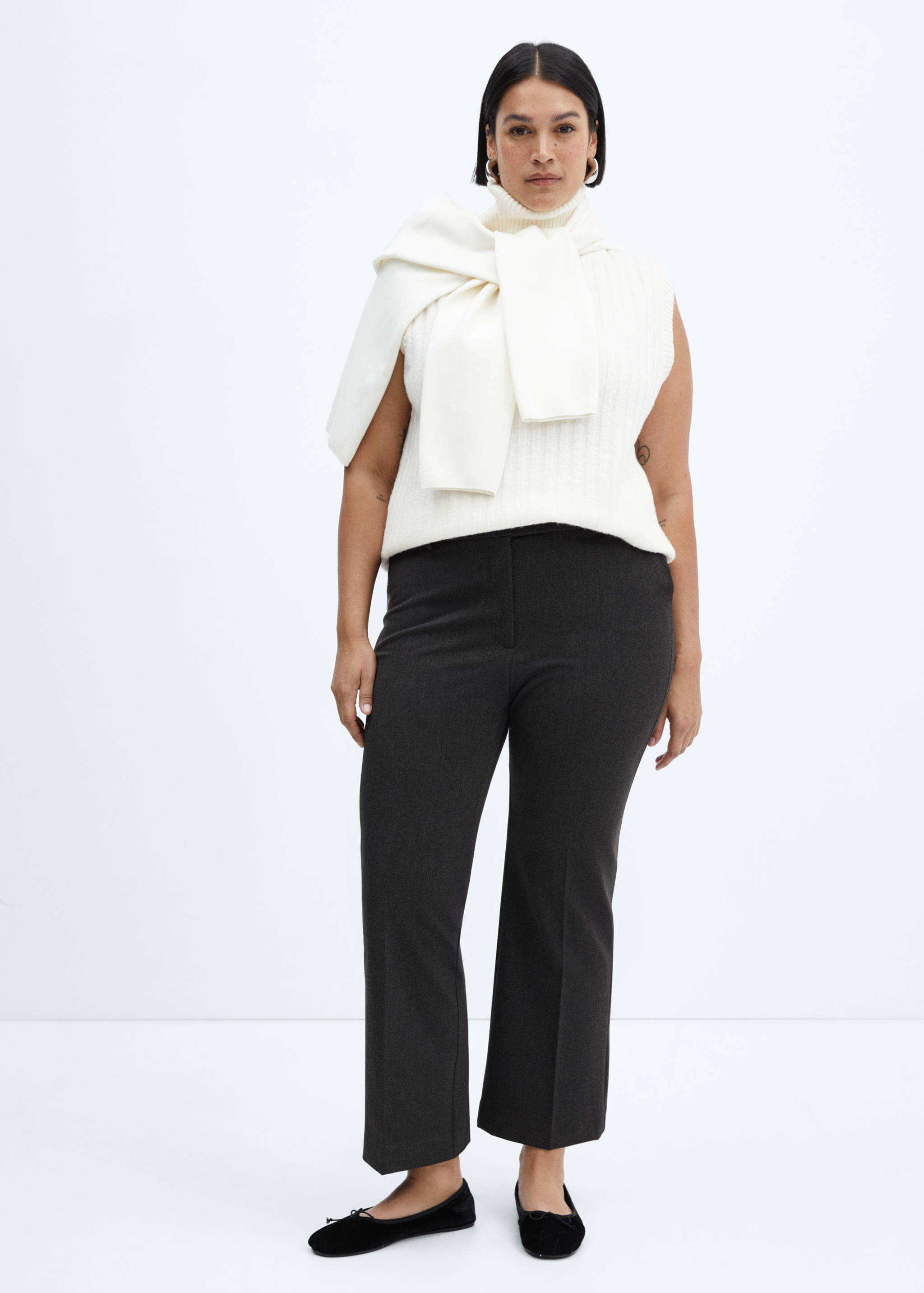 七分喇叭裤 - null