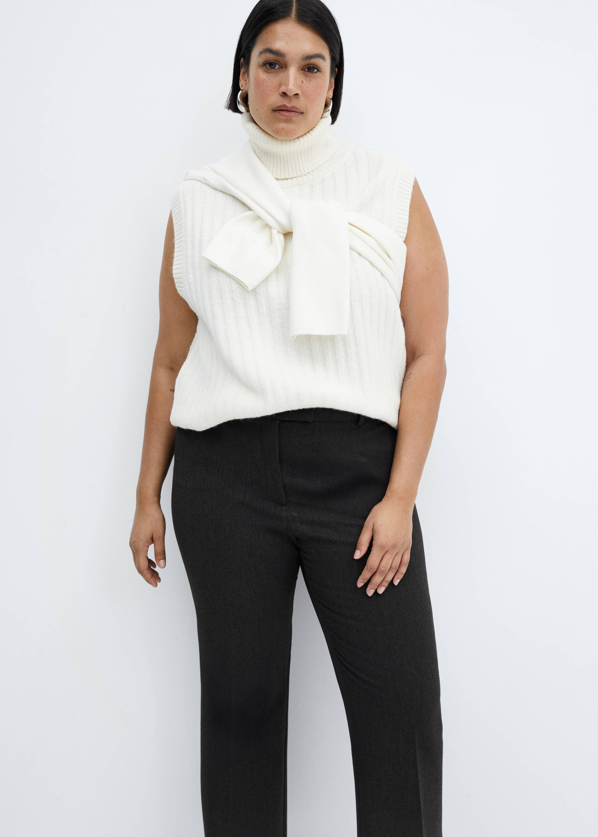 七分喇叭裤 - null