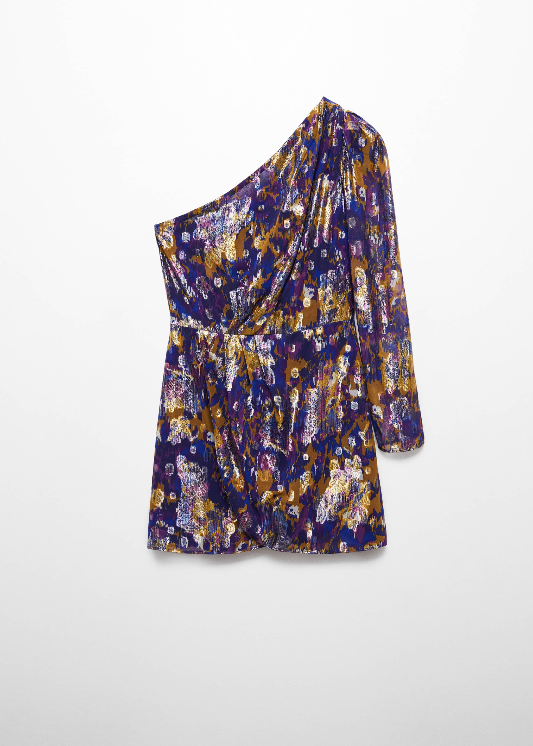 فستان مطبوع غير متماثل - منتج دون نموذج