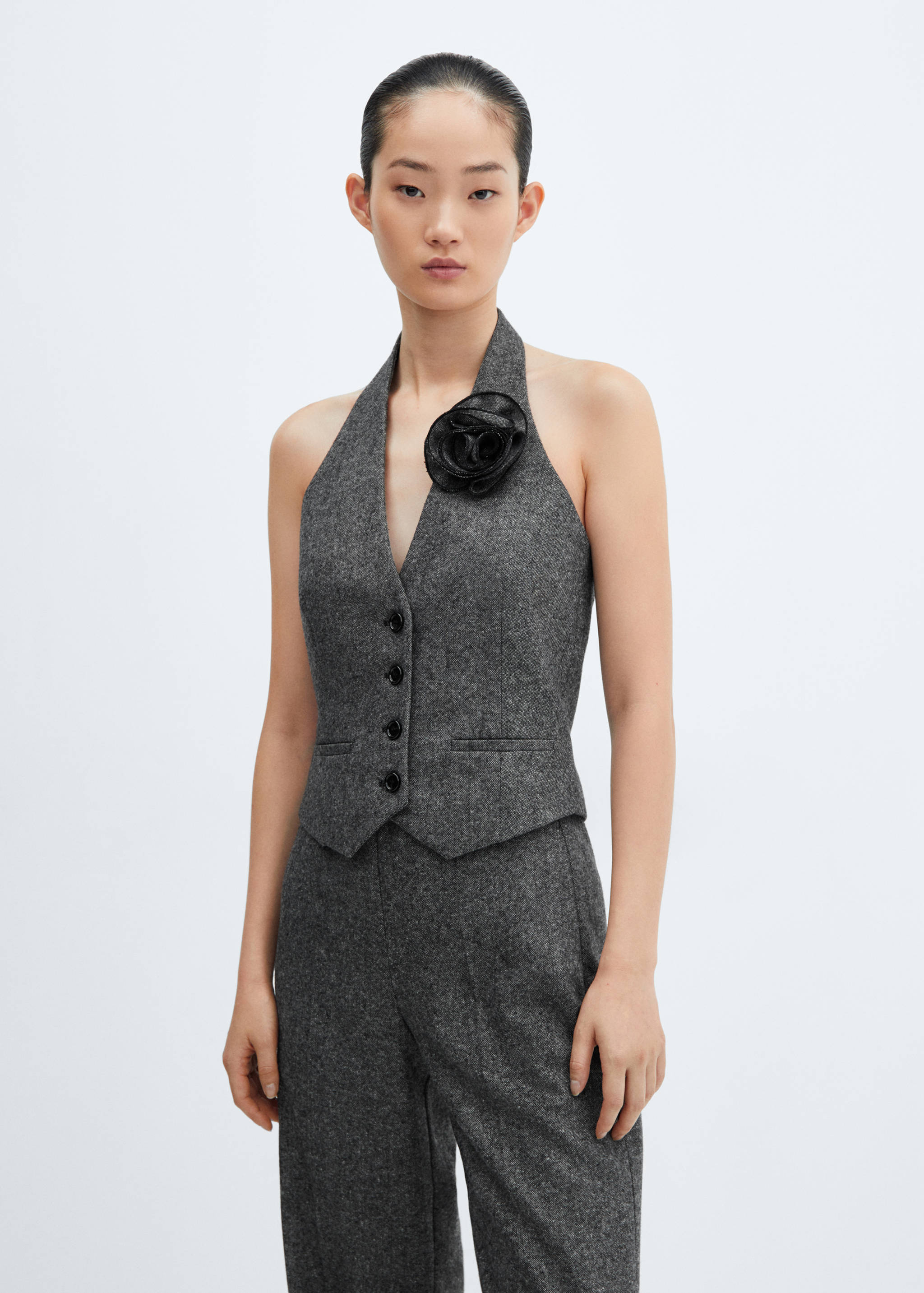 Wool suit trousers - Details of the article 1