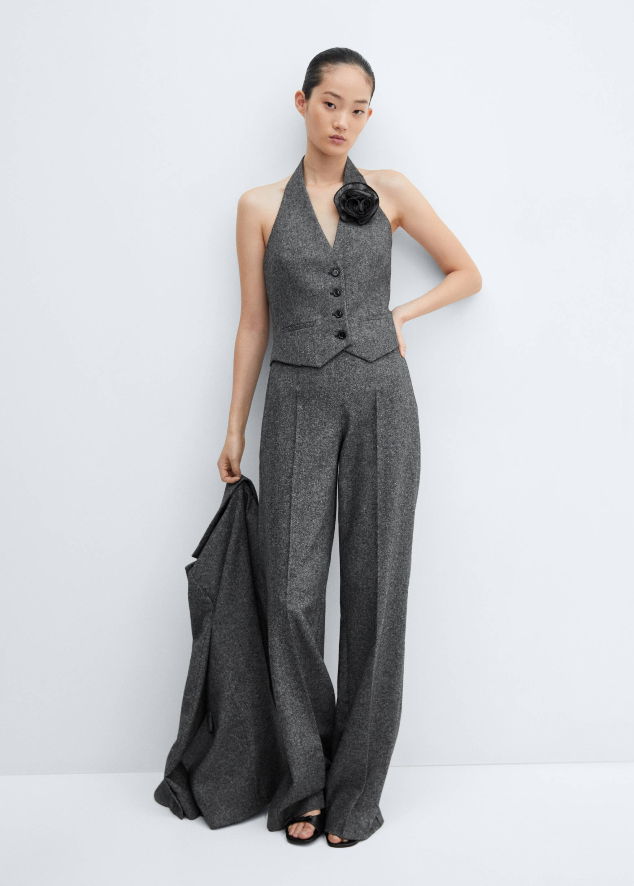 Wool suit trousers - Details of the article 2