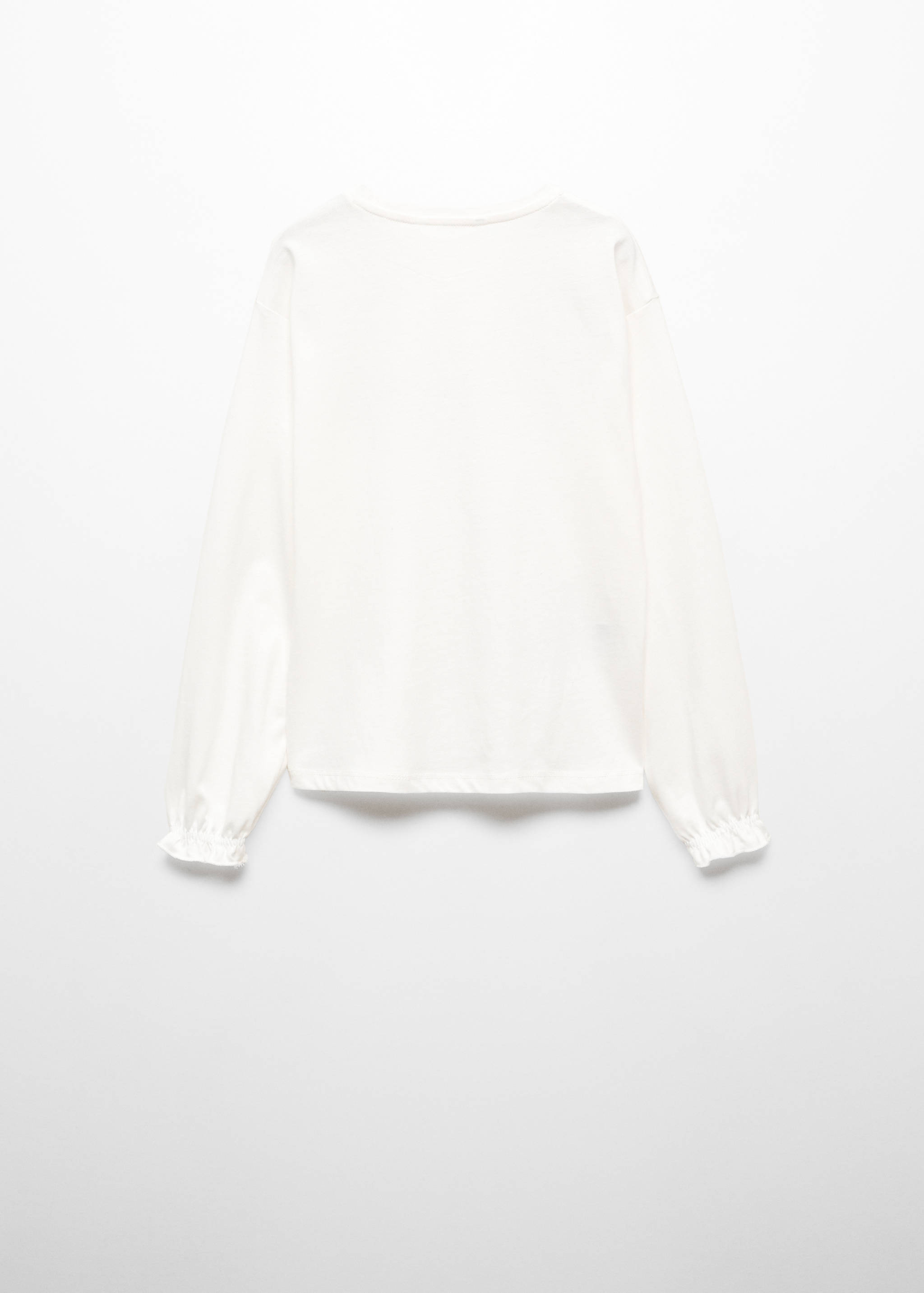 Camiseta mensaje lentejuelas - Reverso del artículo