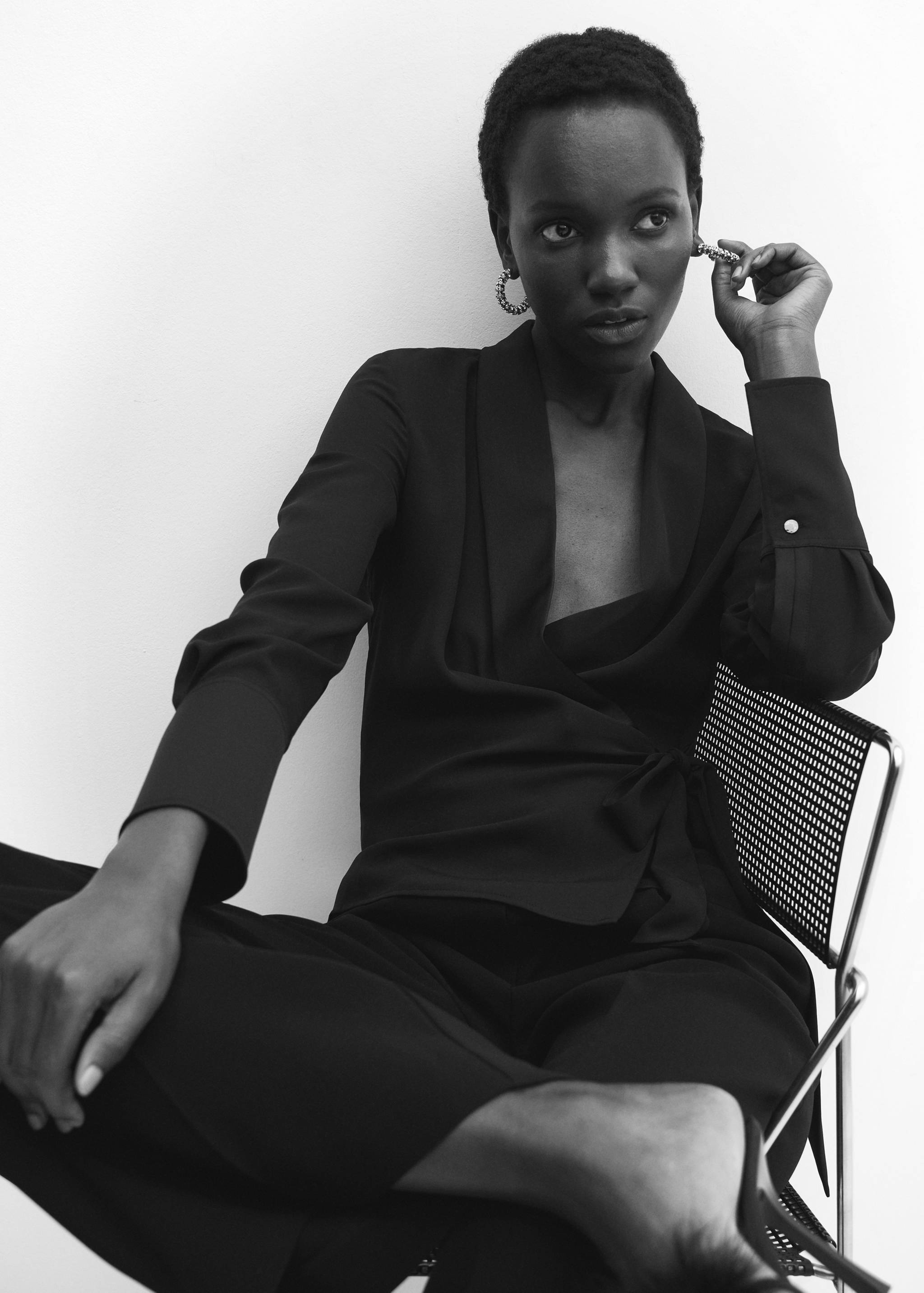 Blouse cache-cœur revers - Détail de l'article 2