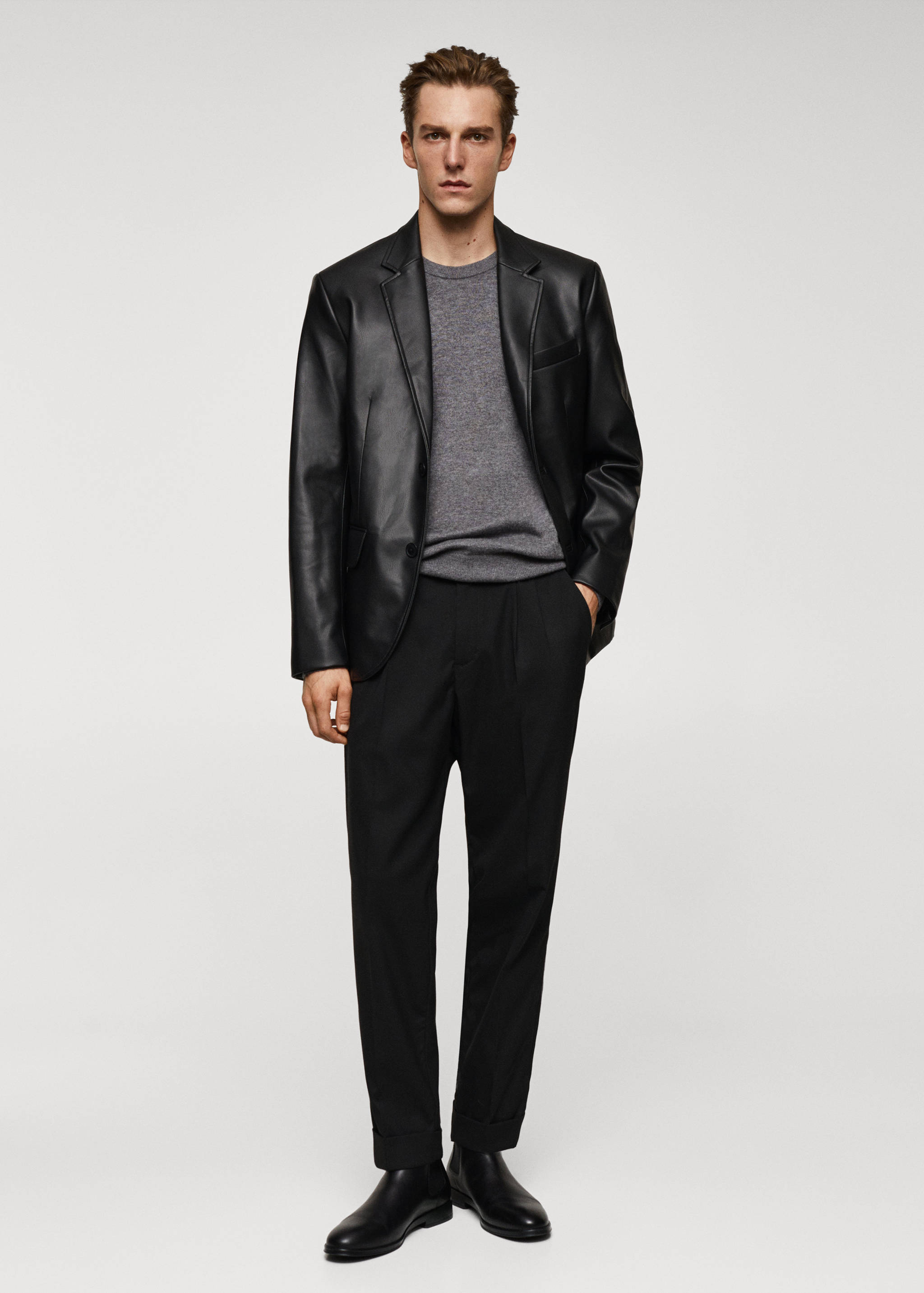 Veste simili-cuir - Plan général