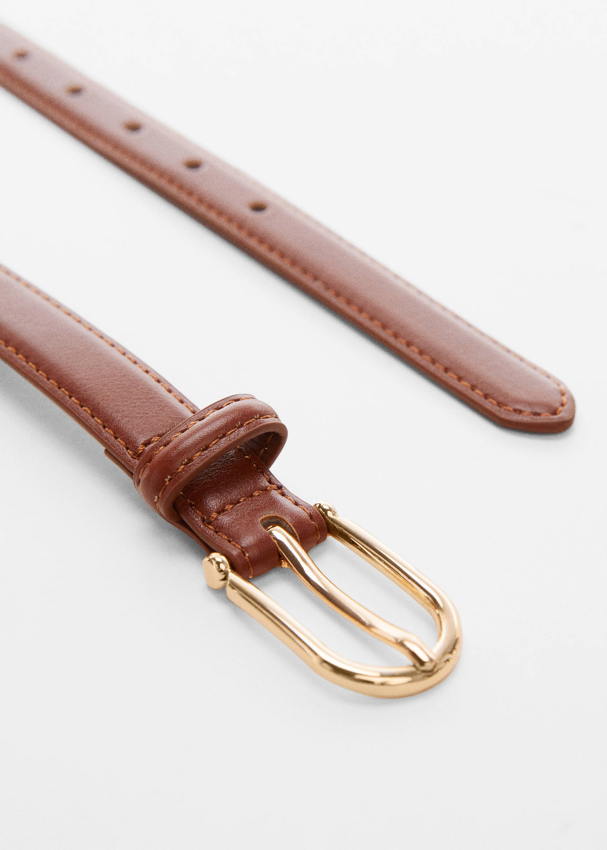 Buckle skinny belt - Medium plane