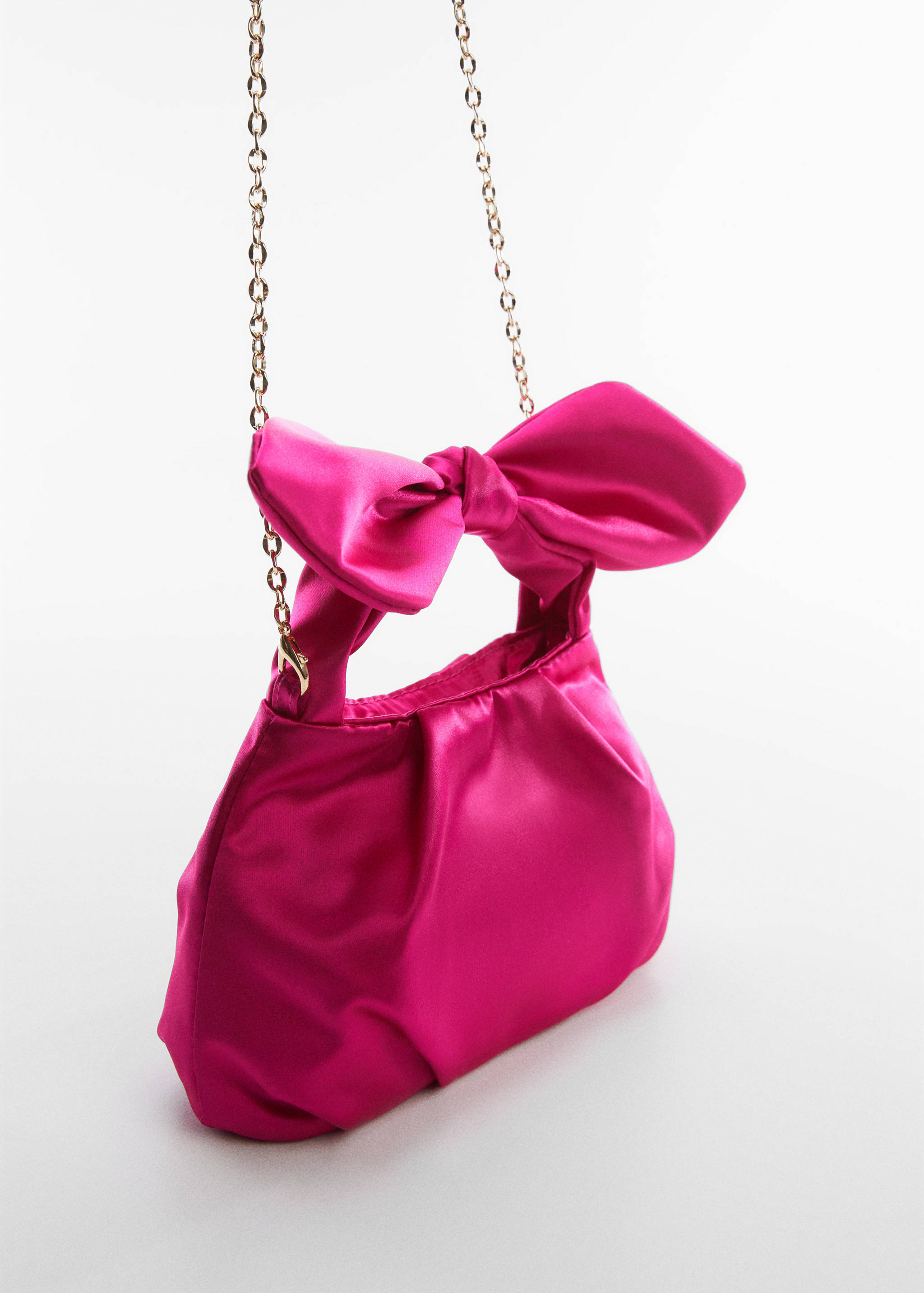 Satin bag with bow - Medium plane