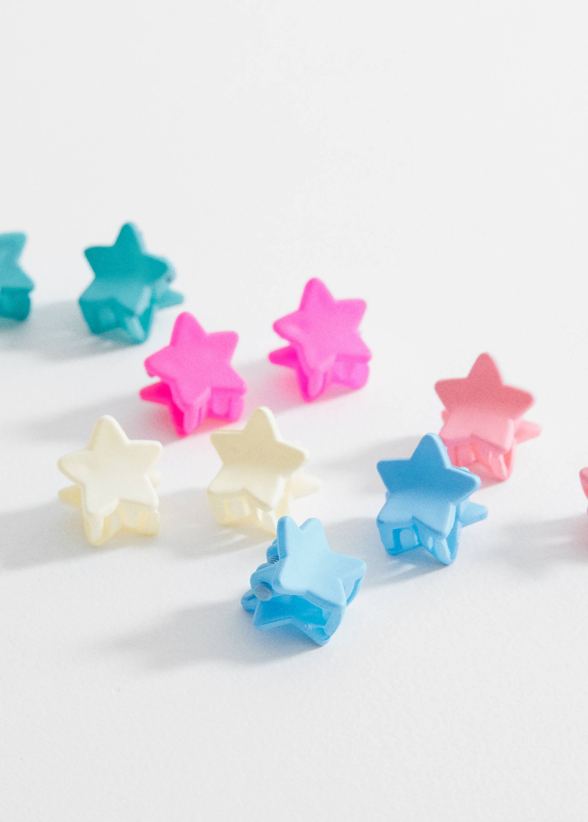 Lot barrettes étoile - Plan moyen