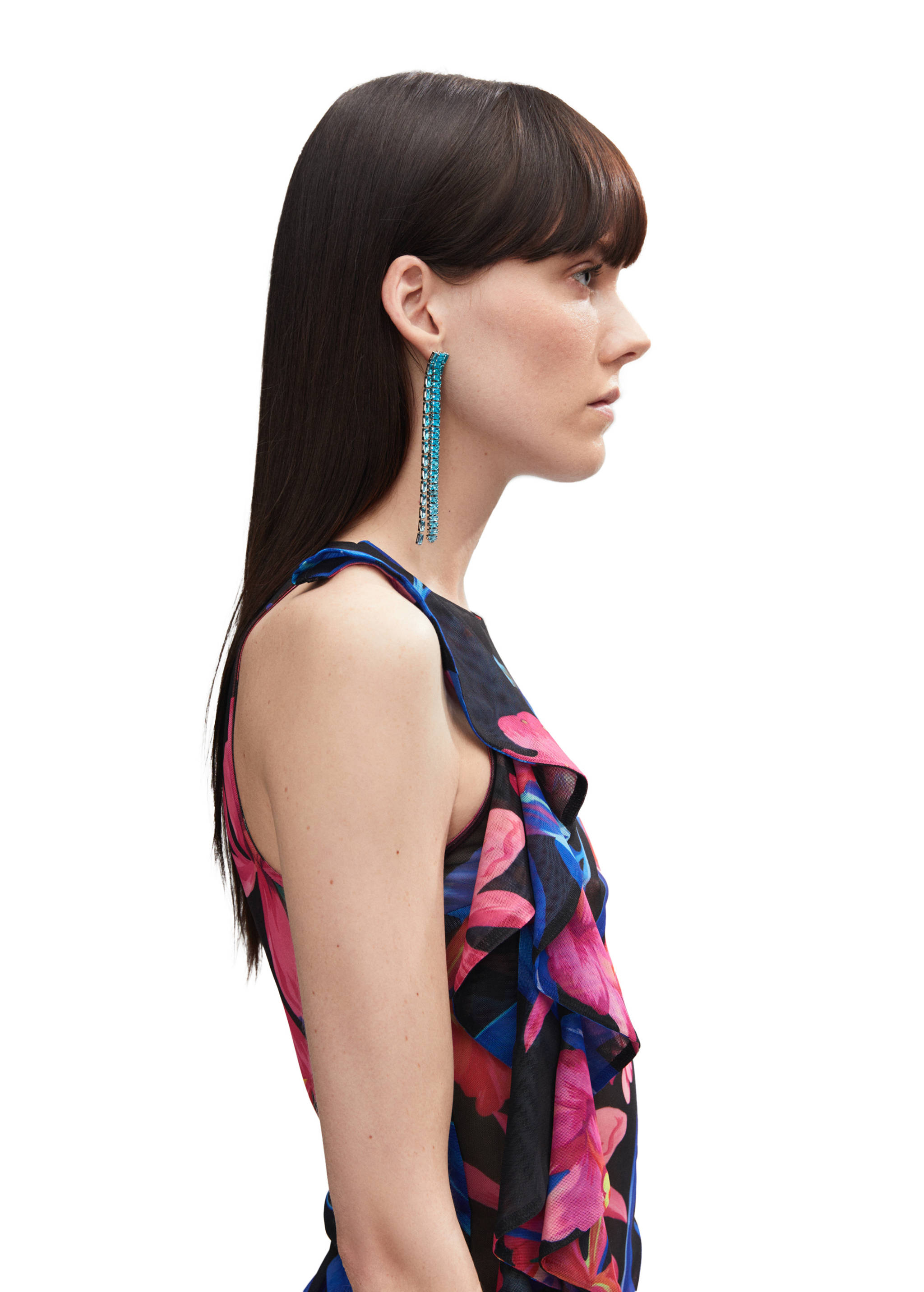 Boucles d'oreilles pendantes strass - Détail de l'article 6