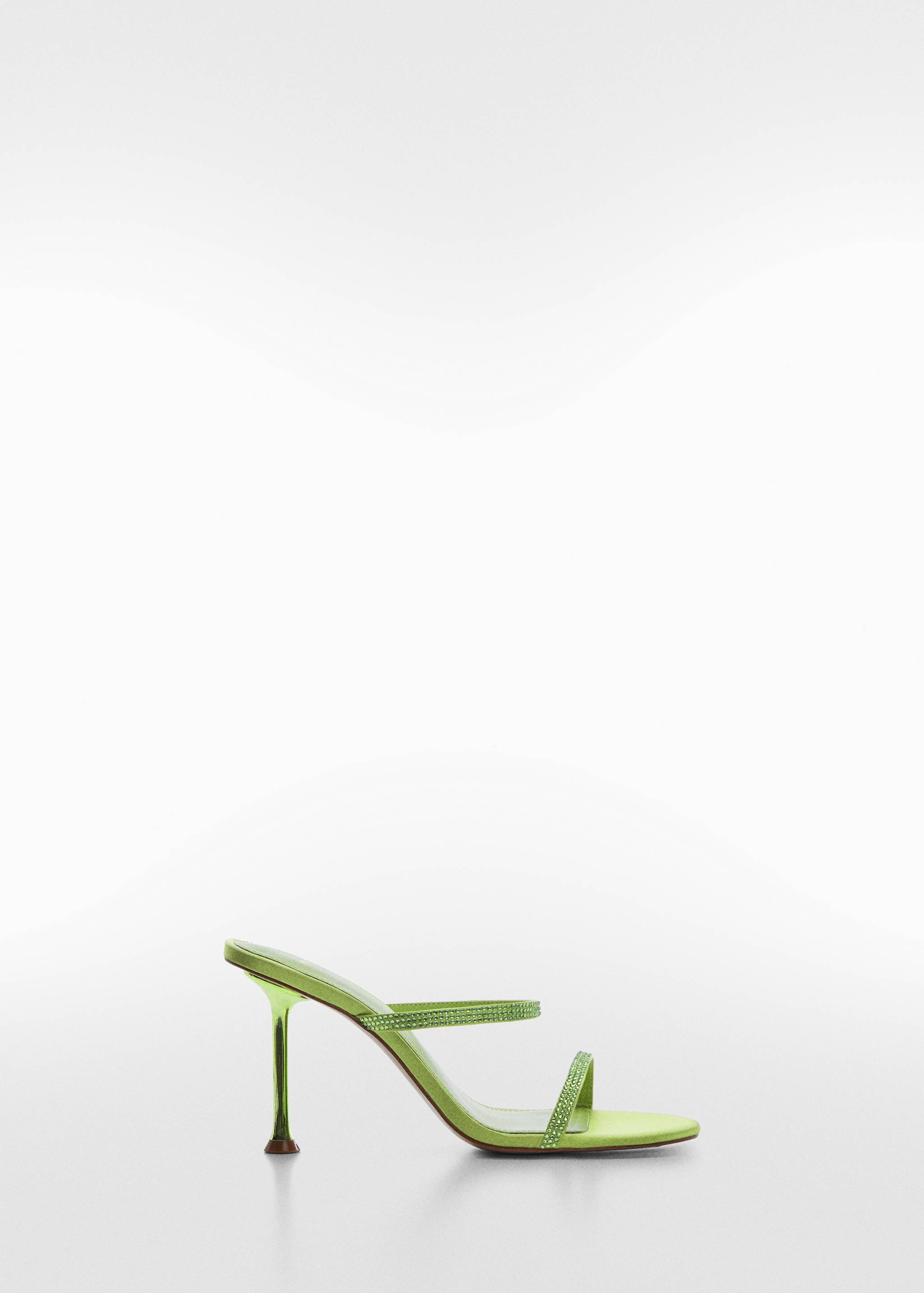 Sandales talon lanières strass - Article sans modèle