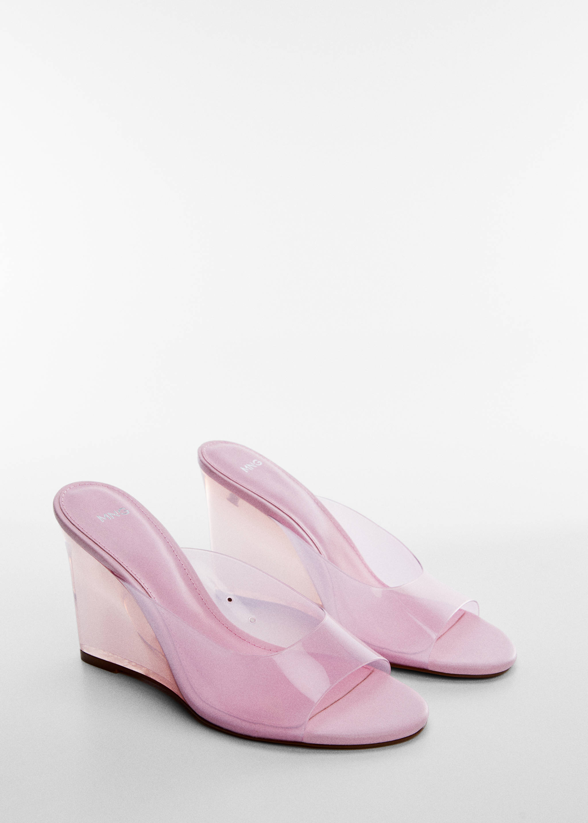 Vinyl wedge sandals - Medium plane