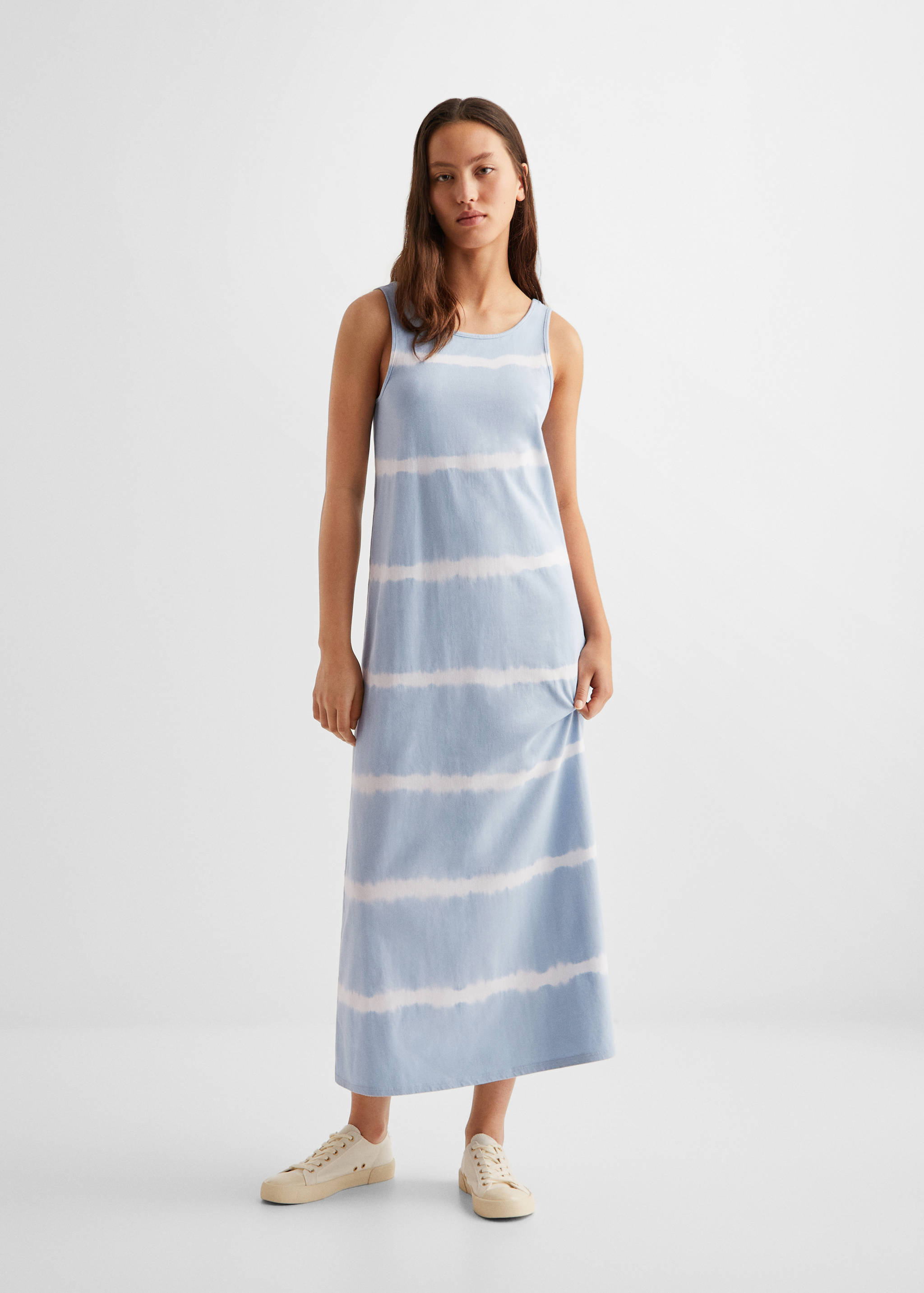 Robe longue rayures - Plan général
