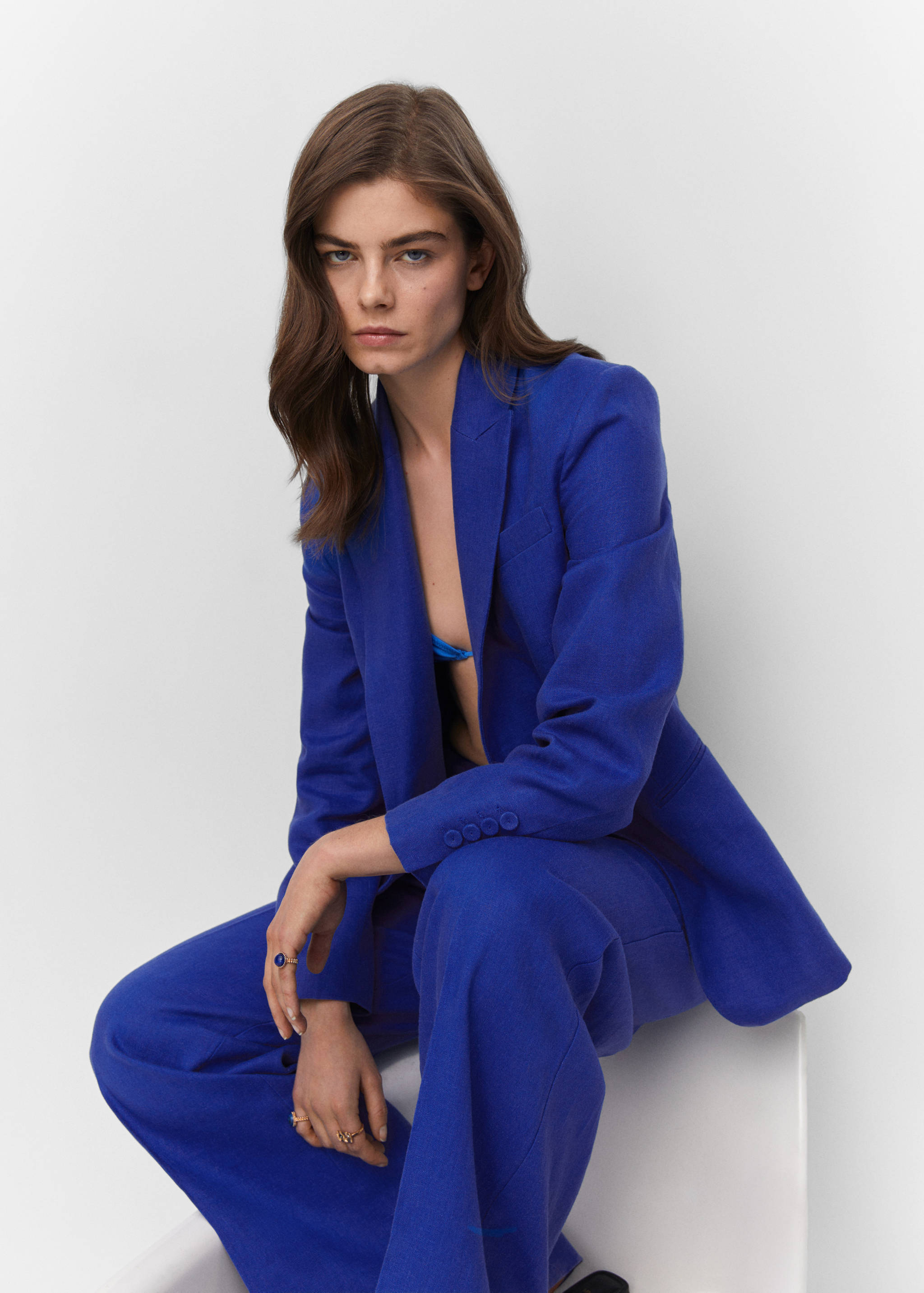 Linen suit jacket - Details of the article 2