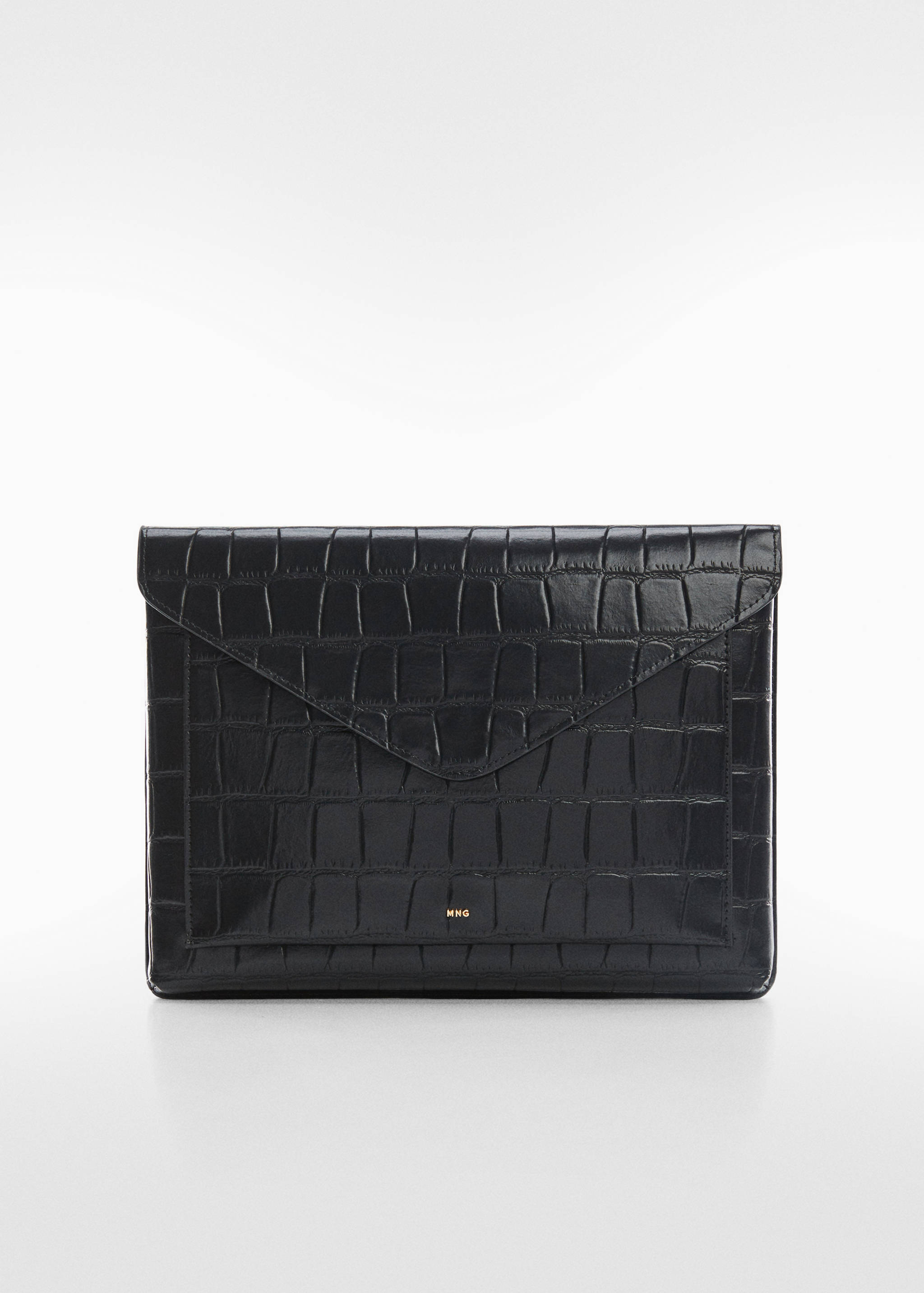 Crocodile laptop case with flap - Article without model