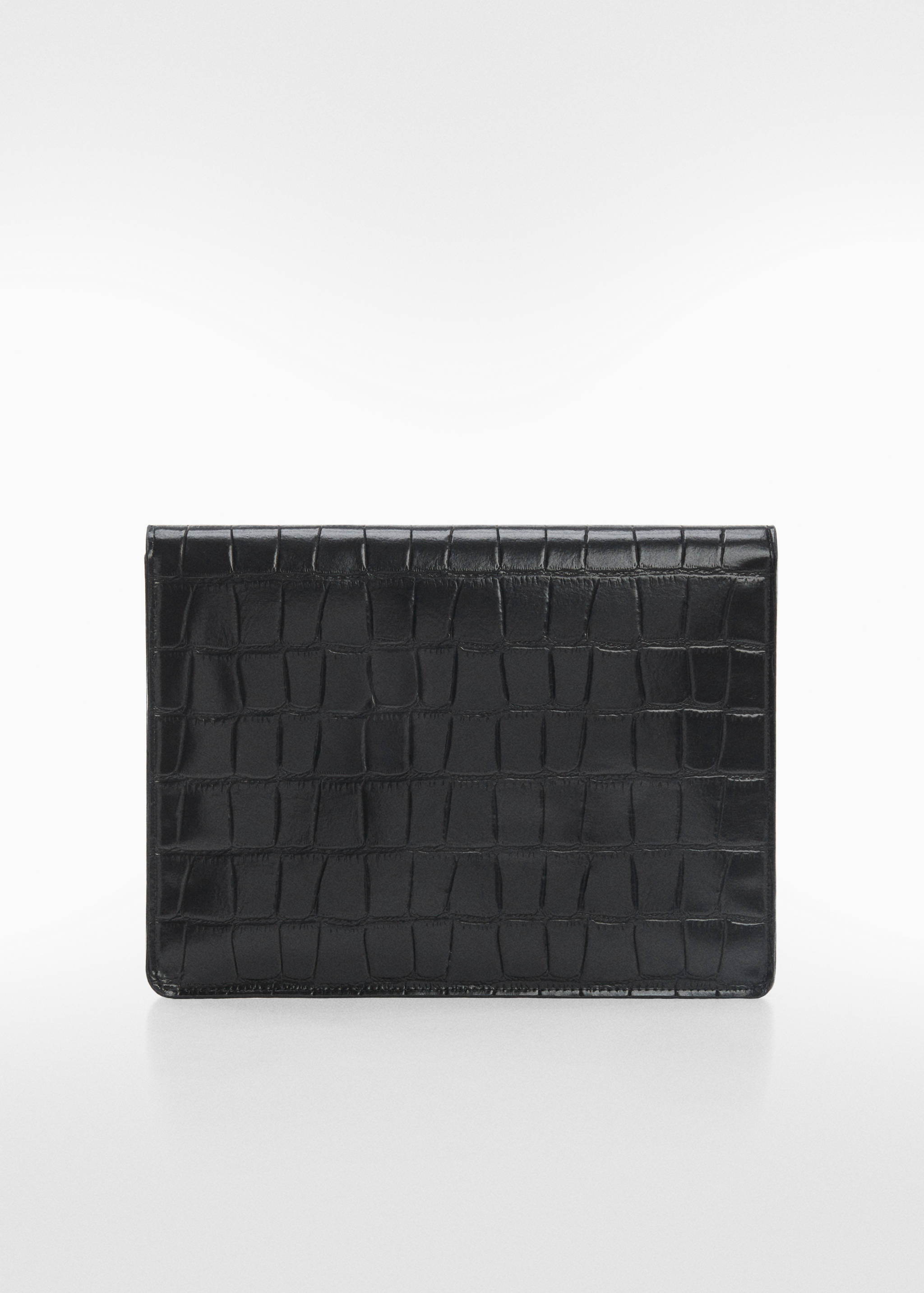 Crocodile laptop case with flap - Medium plane
