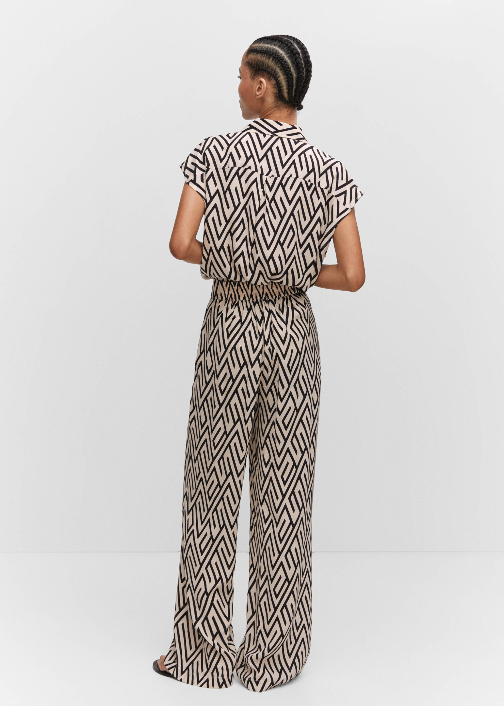 Pantalon fluide imprimé - Verso de l’article