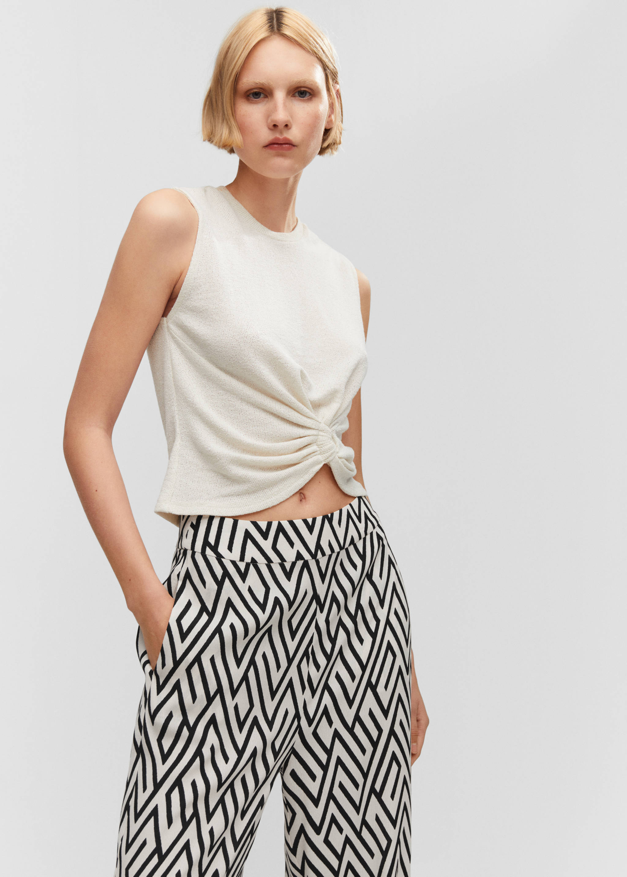 Pantalon fluide imprimé - Détail de l'article 1