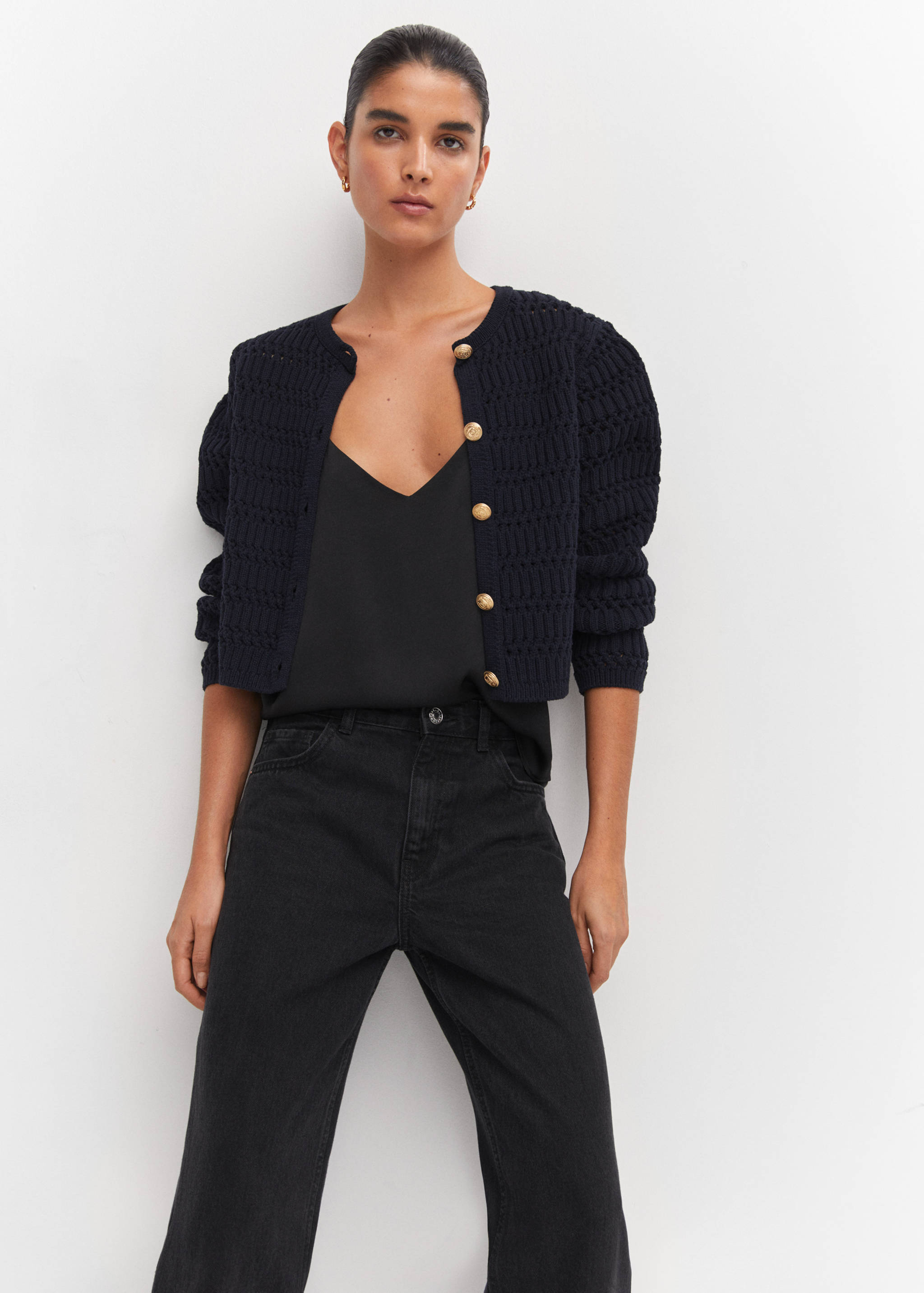 Satin top with straps - Details of the article 2